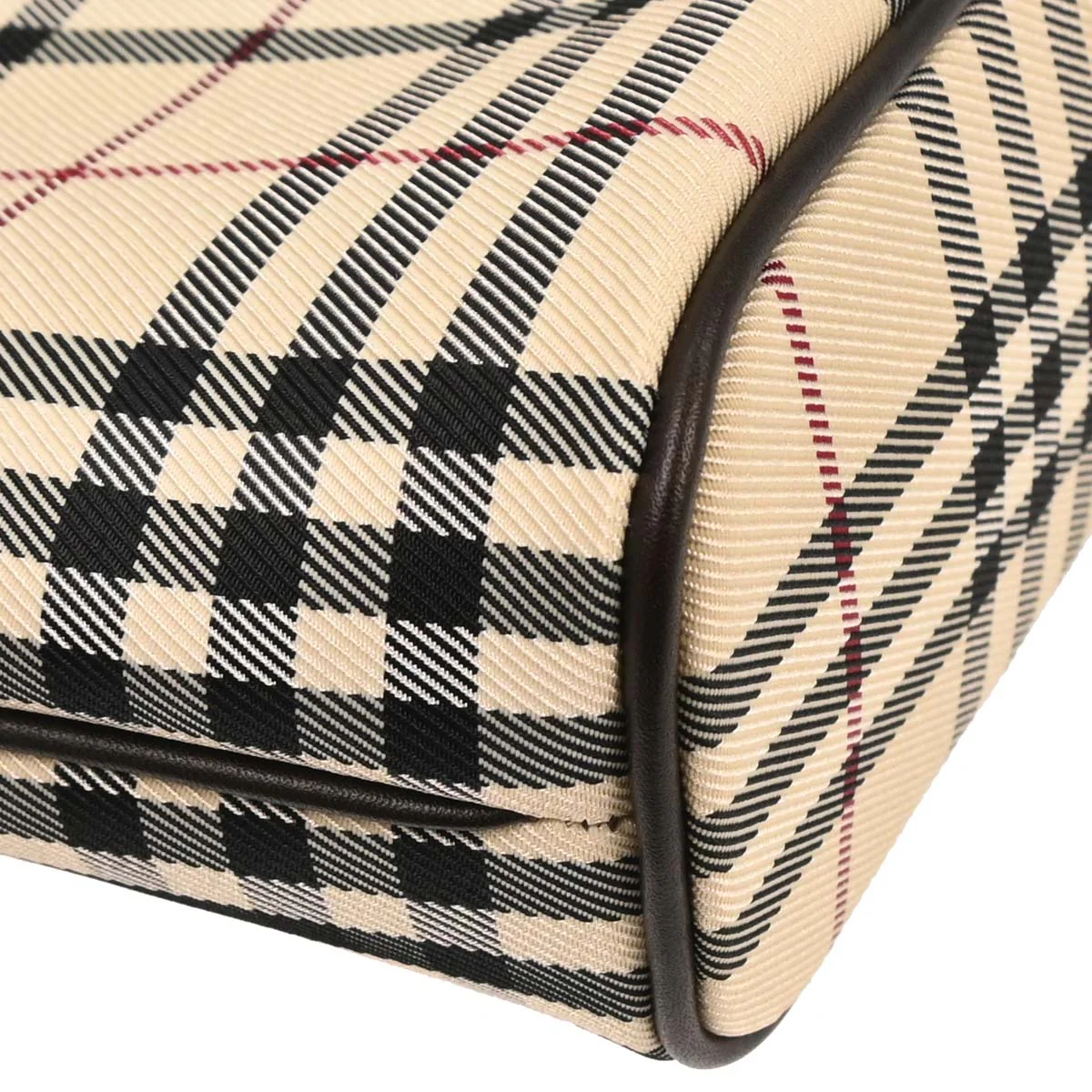 Burberry Beige Brown Burberry Check Tote Bag - Image 4
