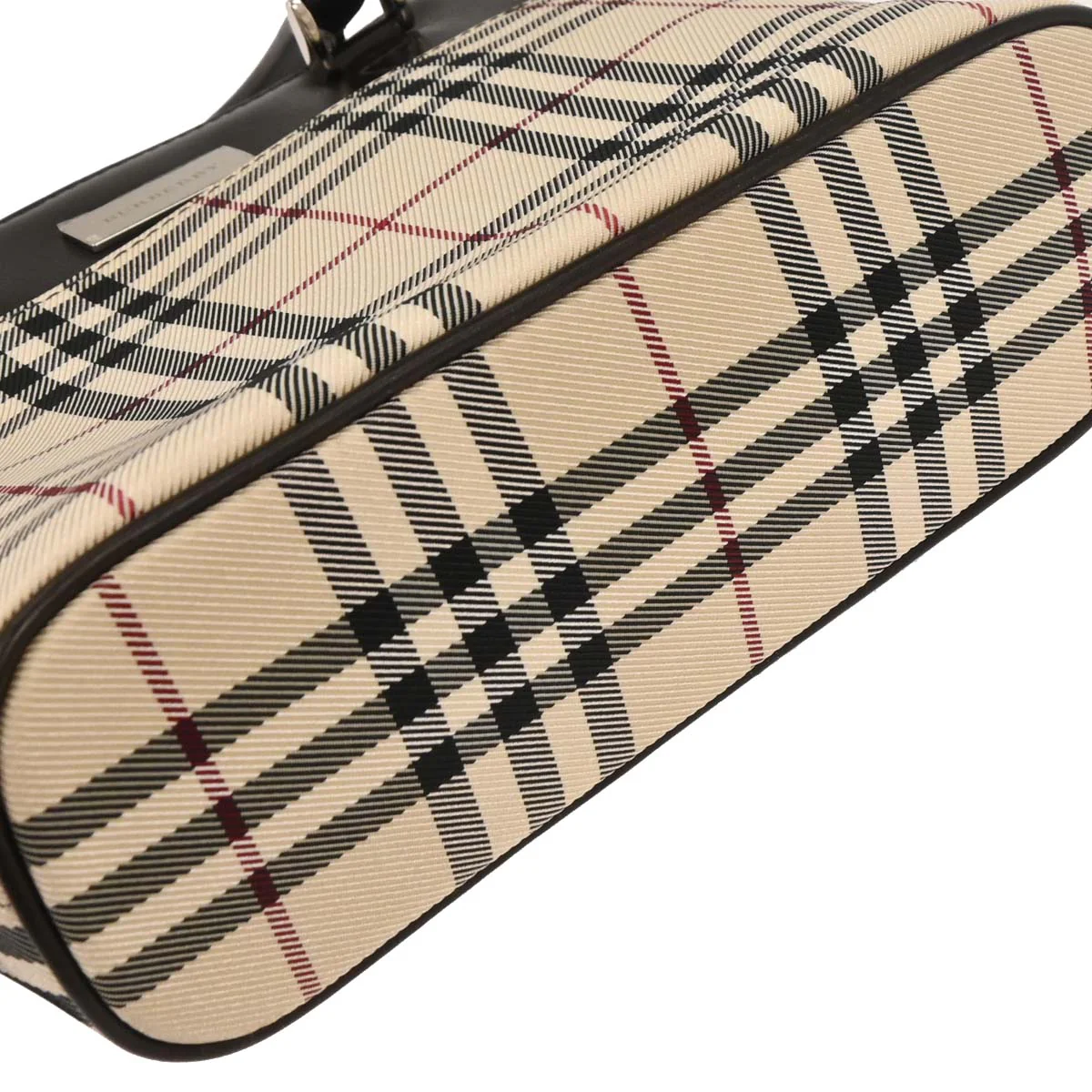 Burberry Beige Brown Burberry Check Tote Bag - Image 5