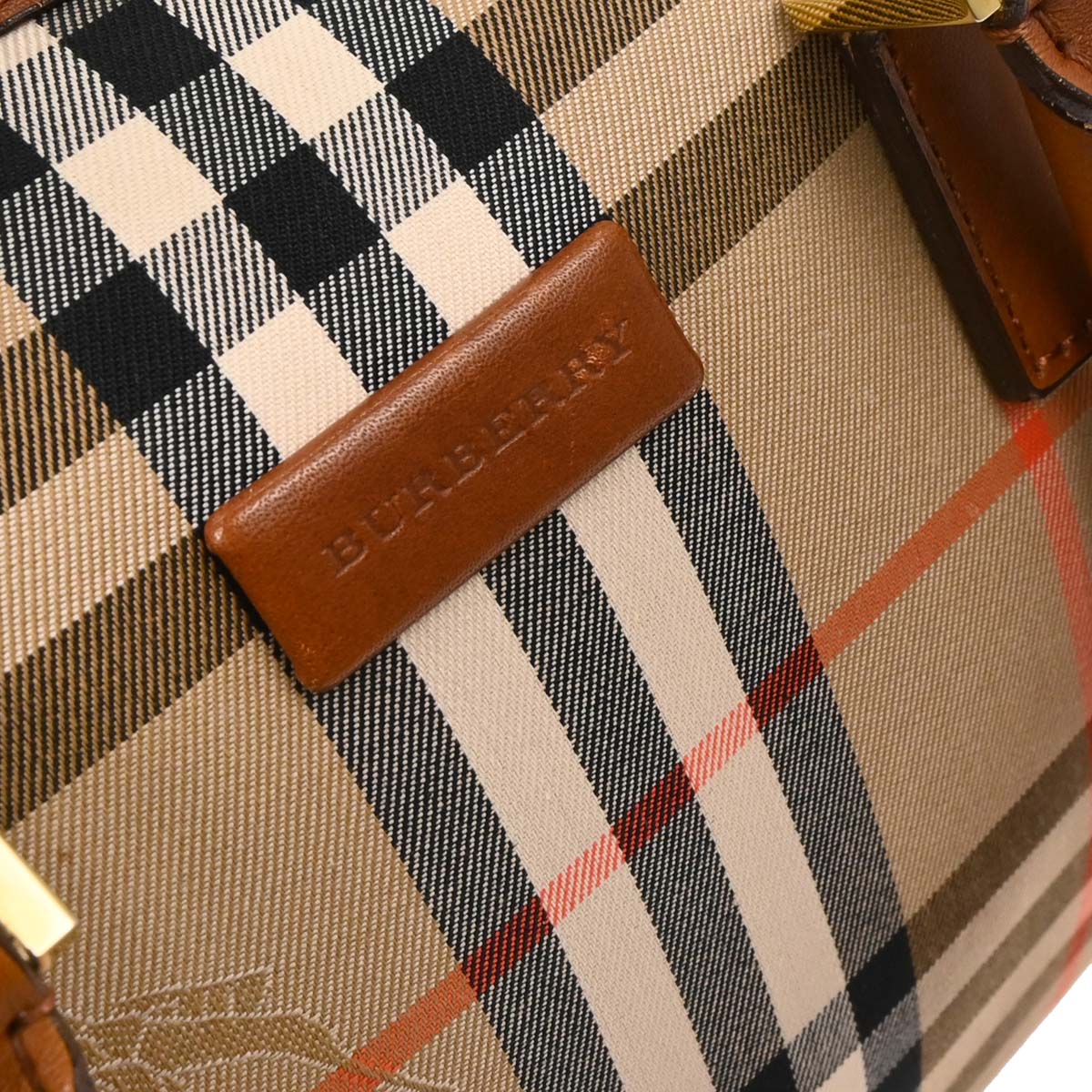 Burberry Beige House Check Handbag - Image 7