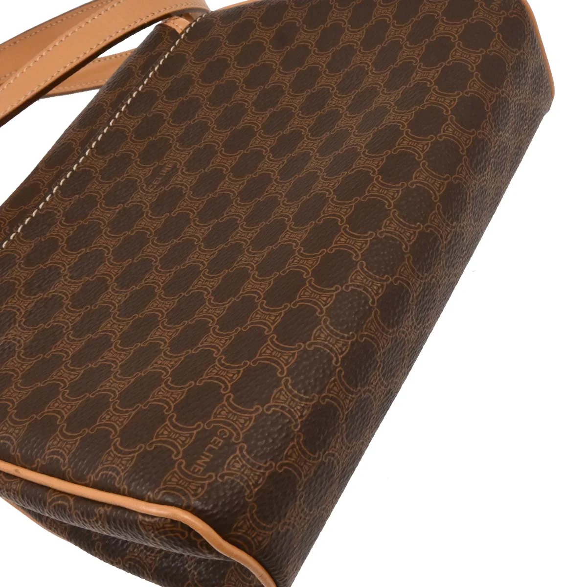 Celine Brown Macadam Shoulder Bag - Image 4