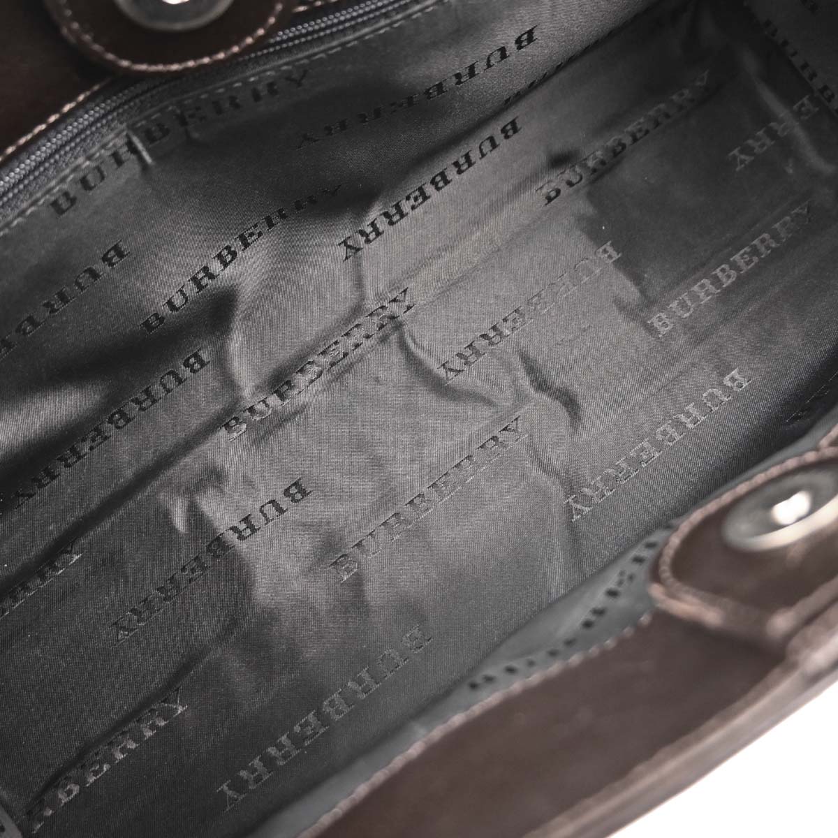 Burberry Beige Burberry Check Handbag - Image 8