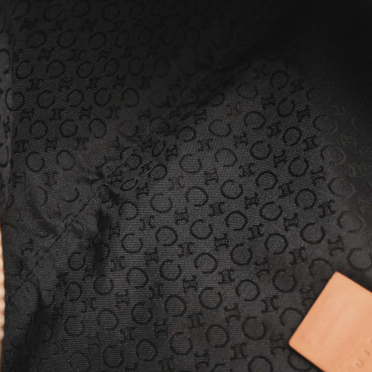 Celine Black Suede Macadam C Handbag - Image 8