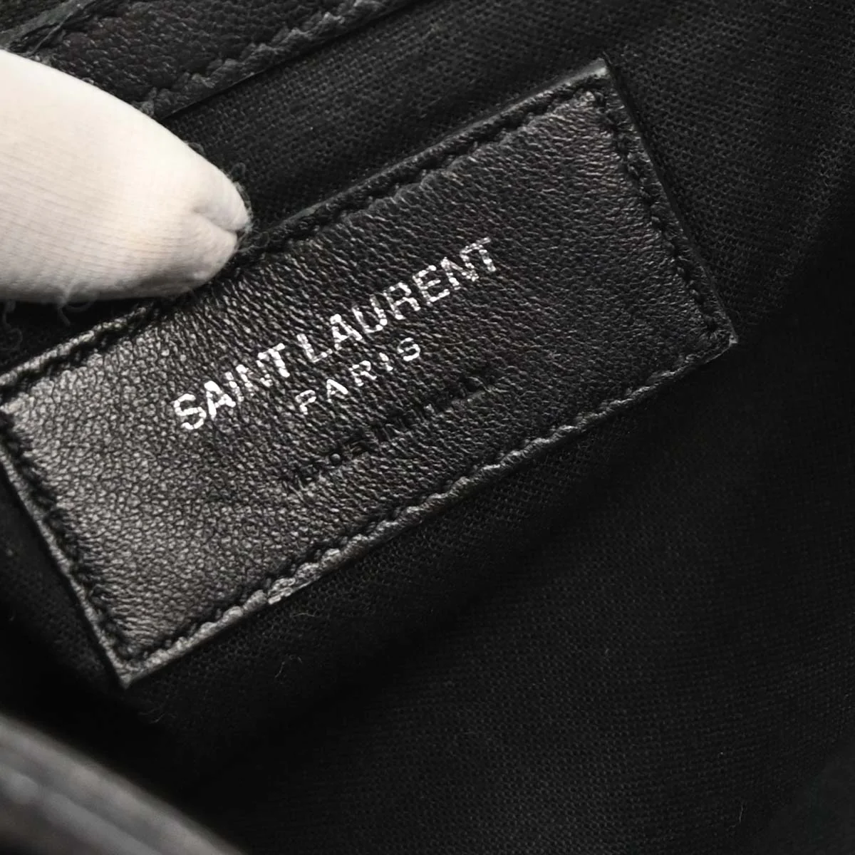 Saint Laurent Black Fringe Festival Backpack - Image 8