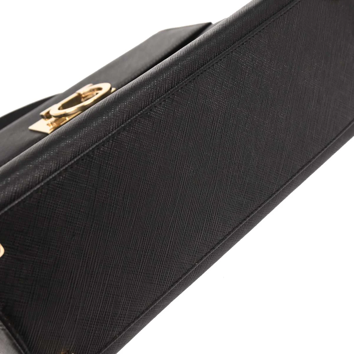 Salvatore Ferragamo Black Gancini 2way Shoulder Handbag - Image 3