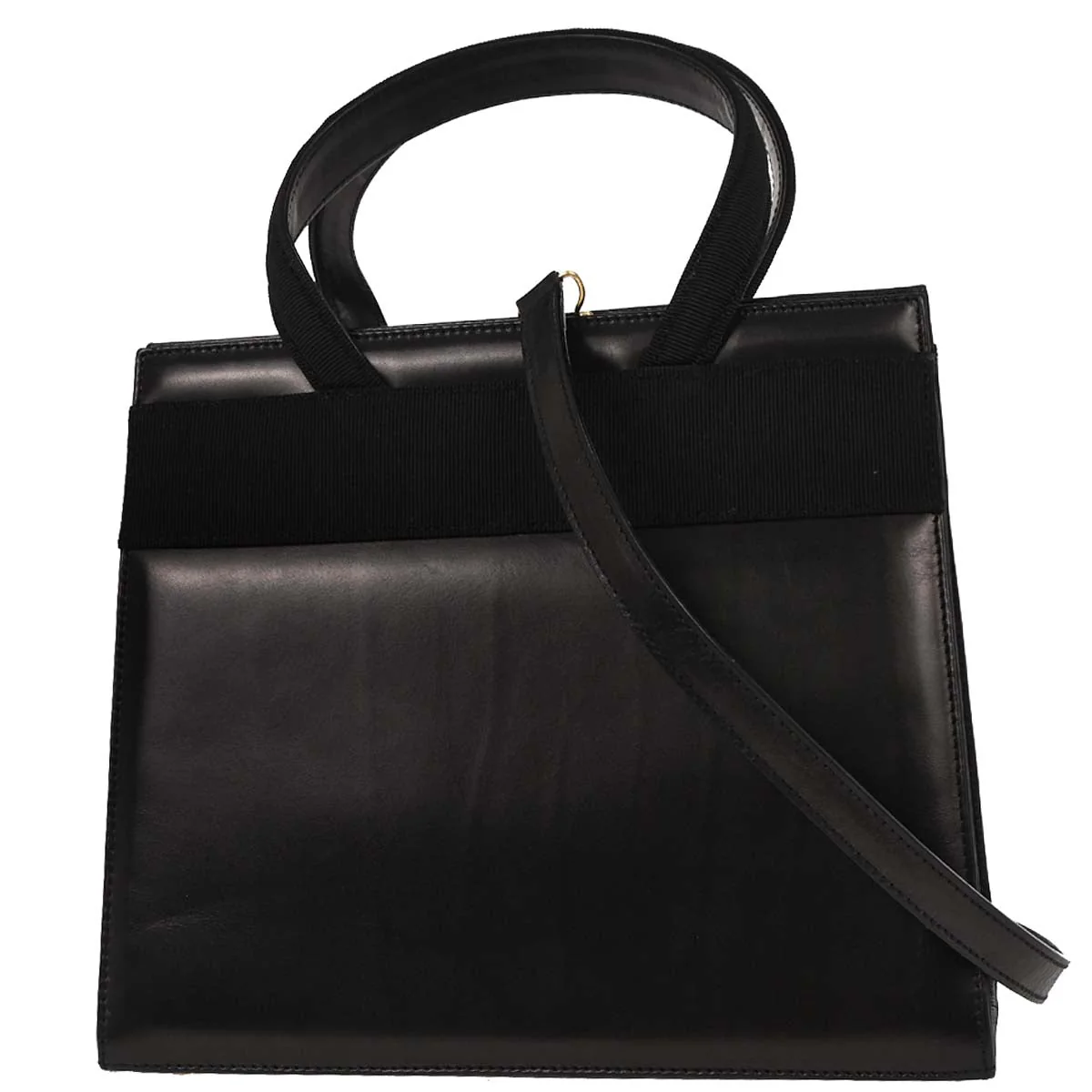 Salvatore Ferragamo Black Vara Bow 2way Shoulder Handbag - Image 2