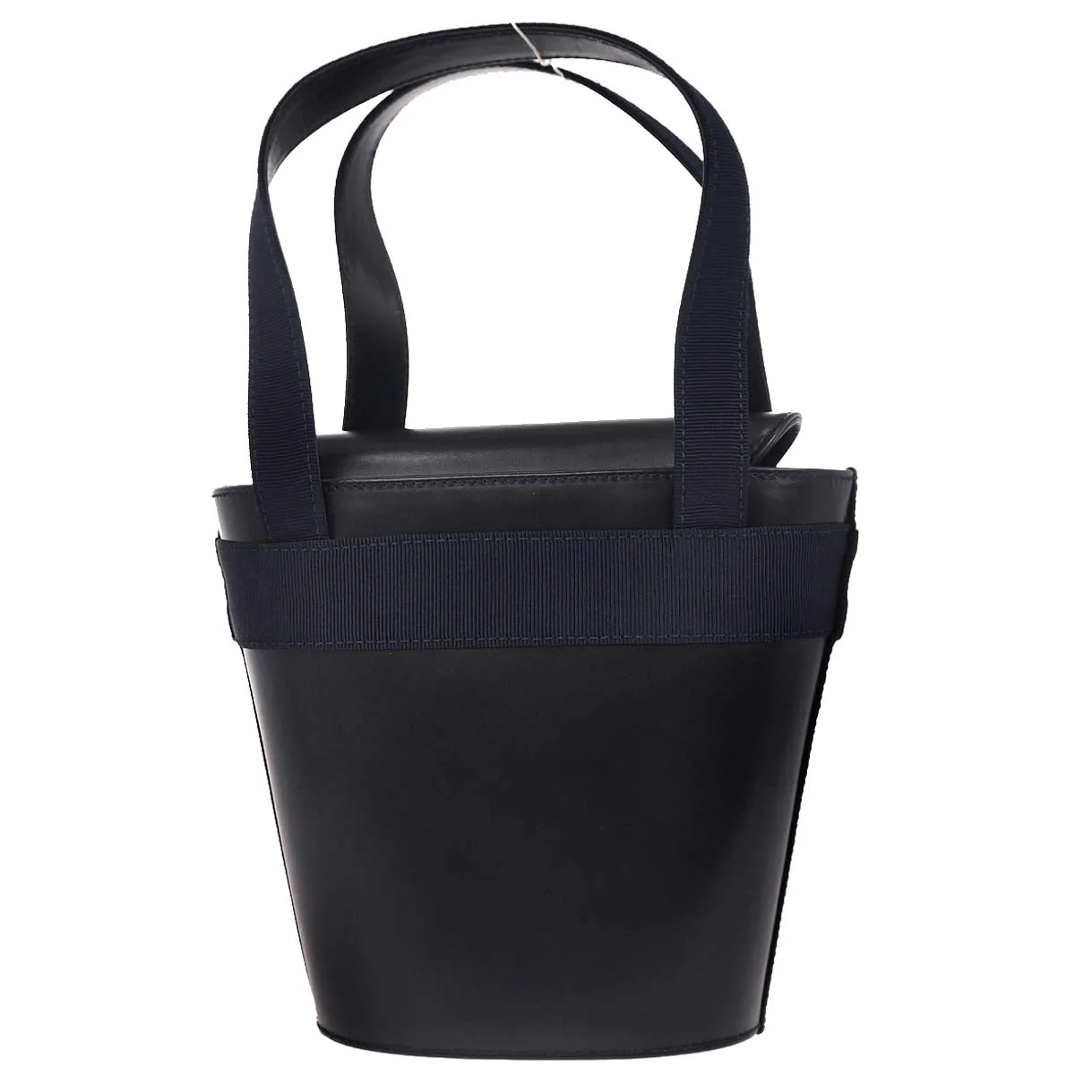 Salvatore Ferragamo Navy Vara Bow Handbag - Image 2