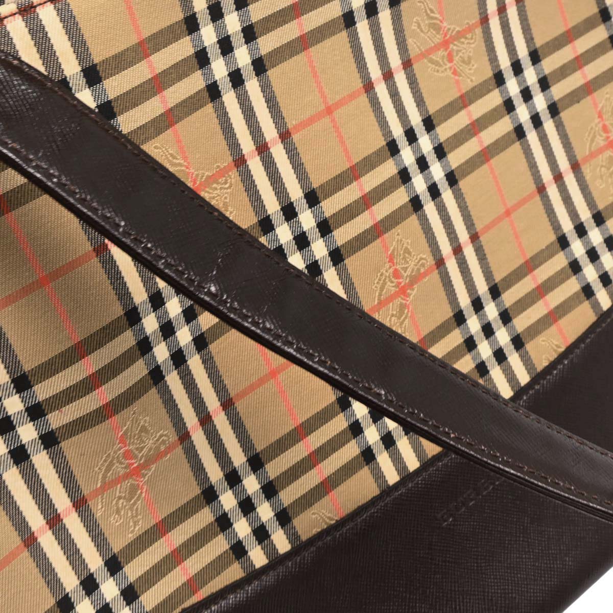 Burberry Beige House Check Handbag - Image 7