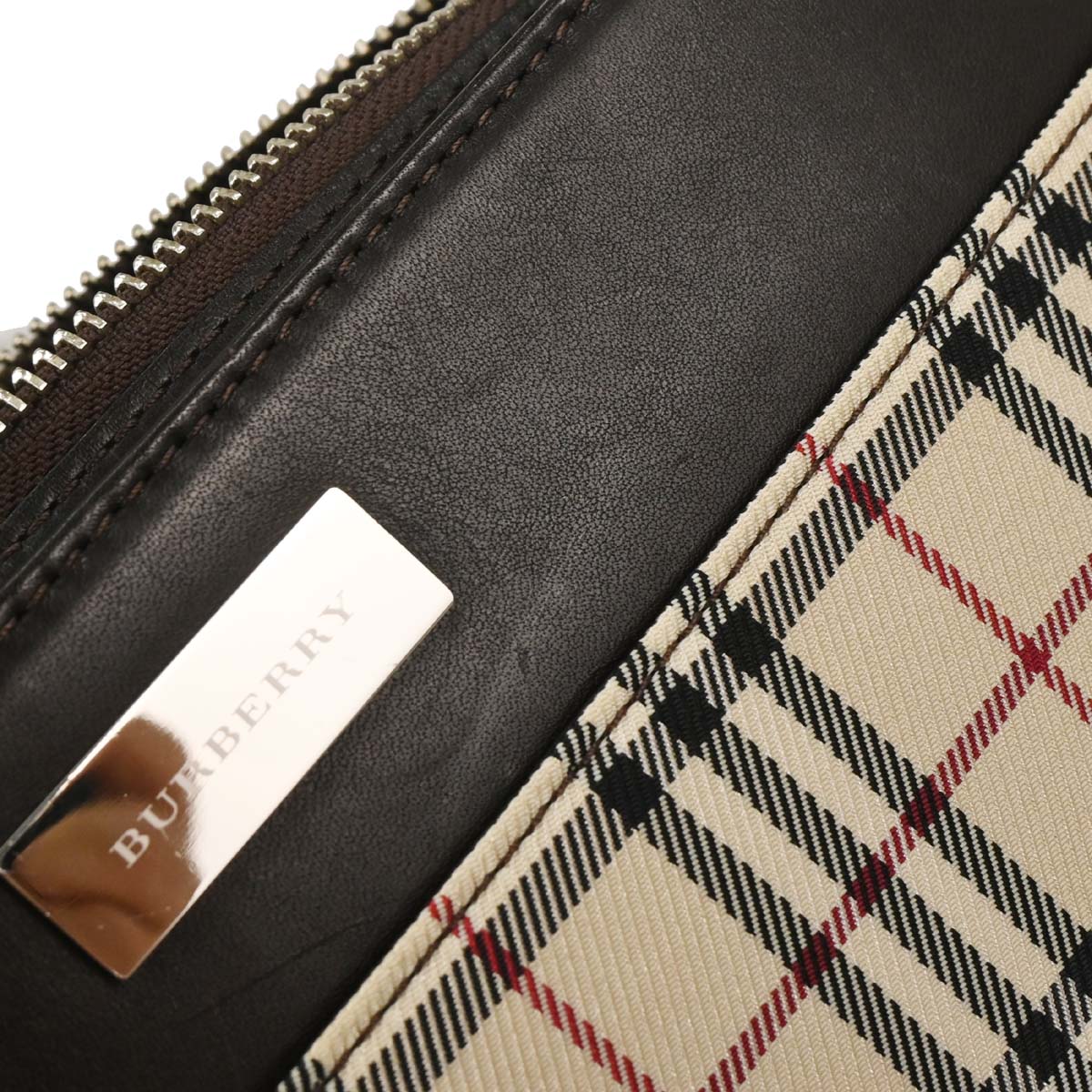 Burberry Beige Brown Burberry Check Handbag - Image 10