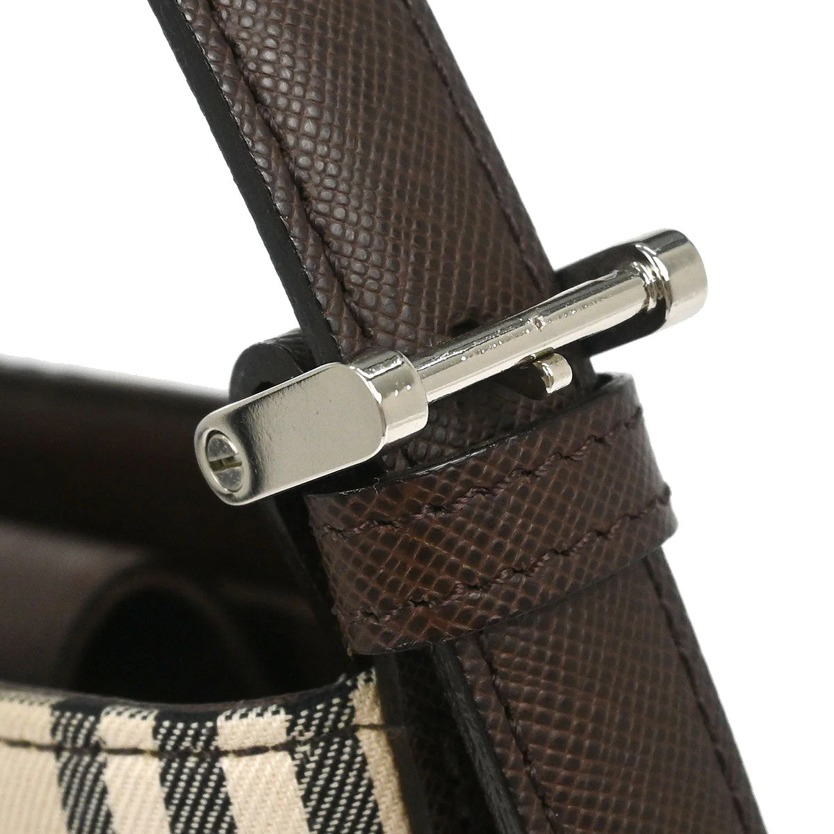 Burberry Beige Burberry Check Tote Handbag - Image 6