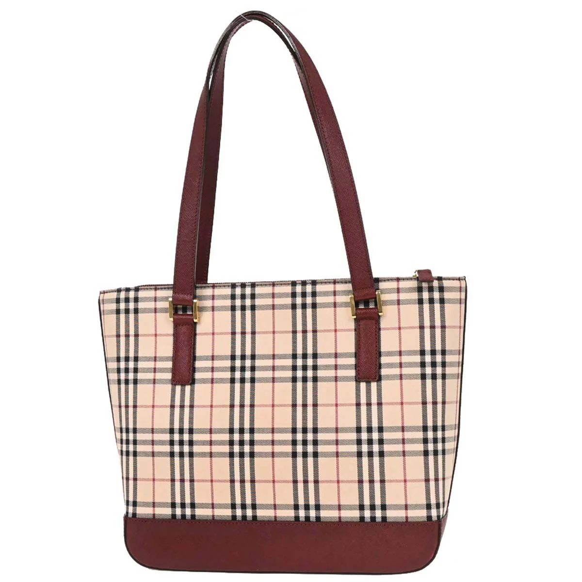 Burberry Beige Burberry Check Tote Handbag - Image 2