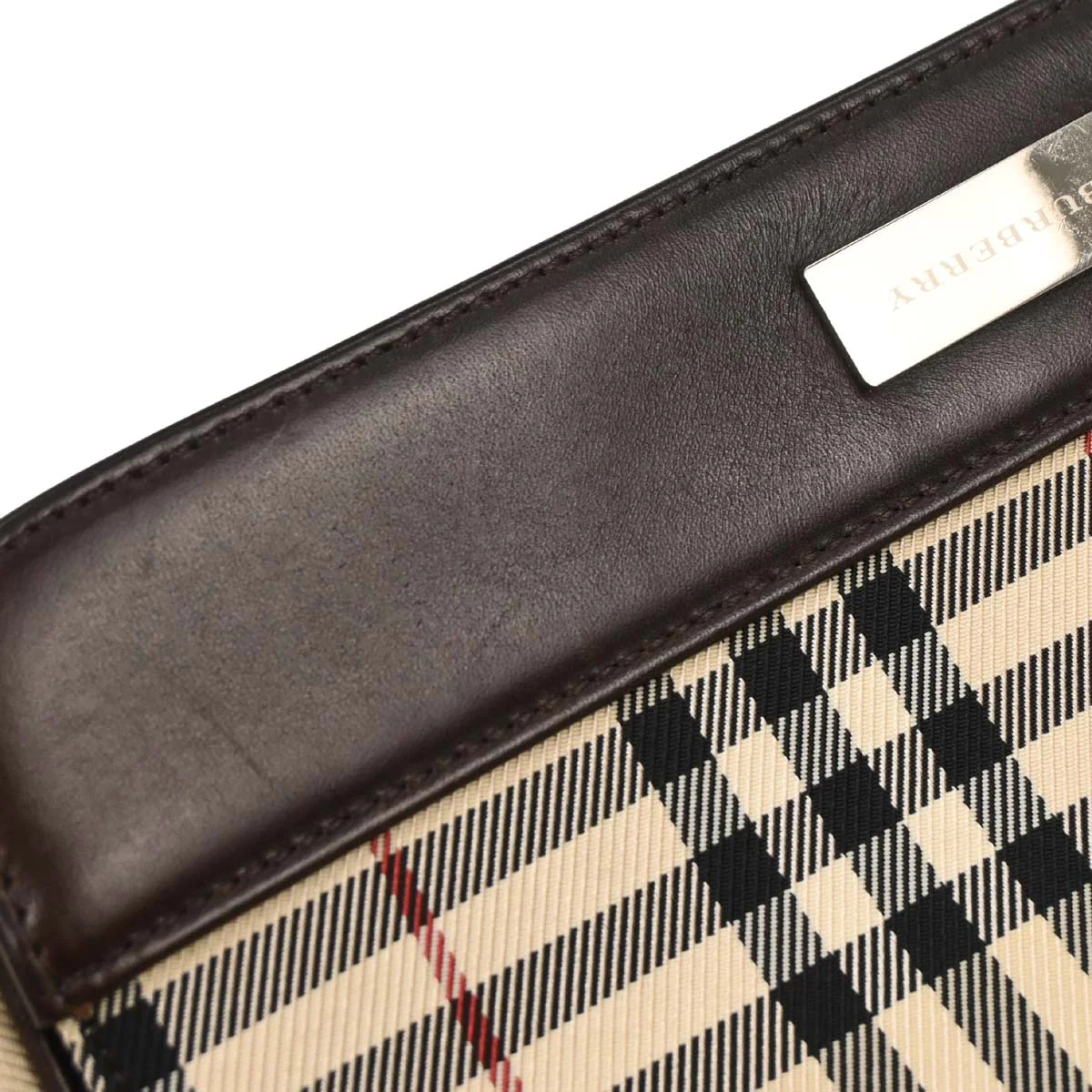 Burberry Beige Burberry Check Shoulder Bag - Image 7