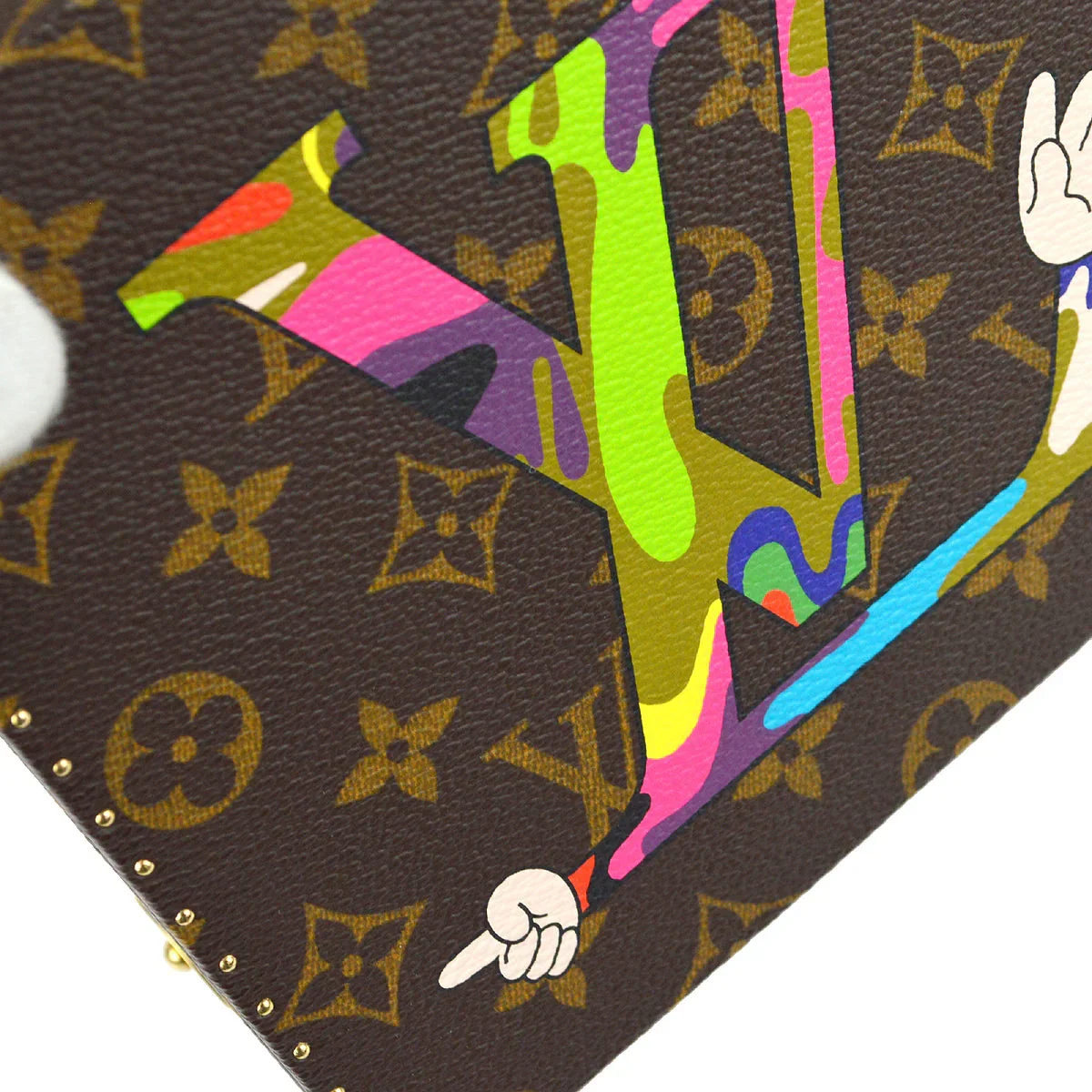 Louis Vuitton LV Hand Takashi Murakami Jewelry Box Handbag M92477 - Image 8