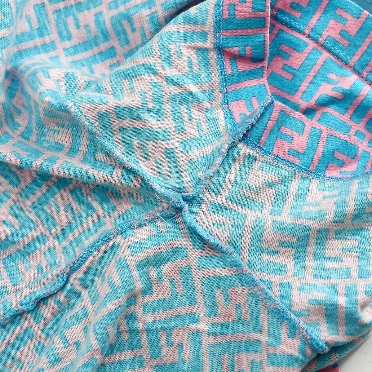 Fendi T-shirt Light Blue #44 - Image 8