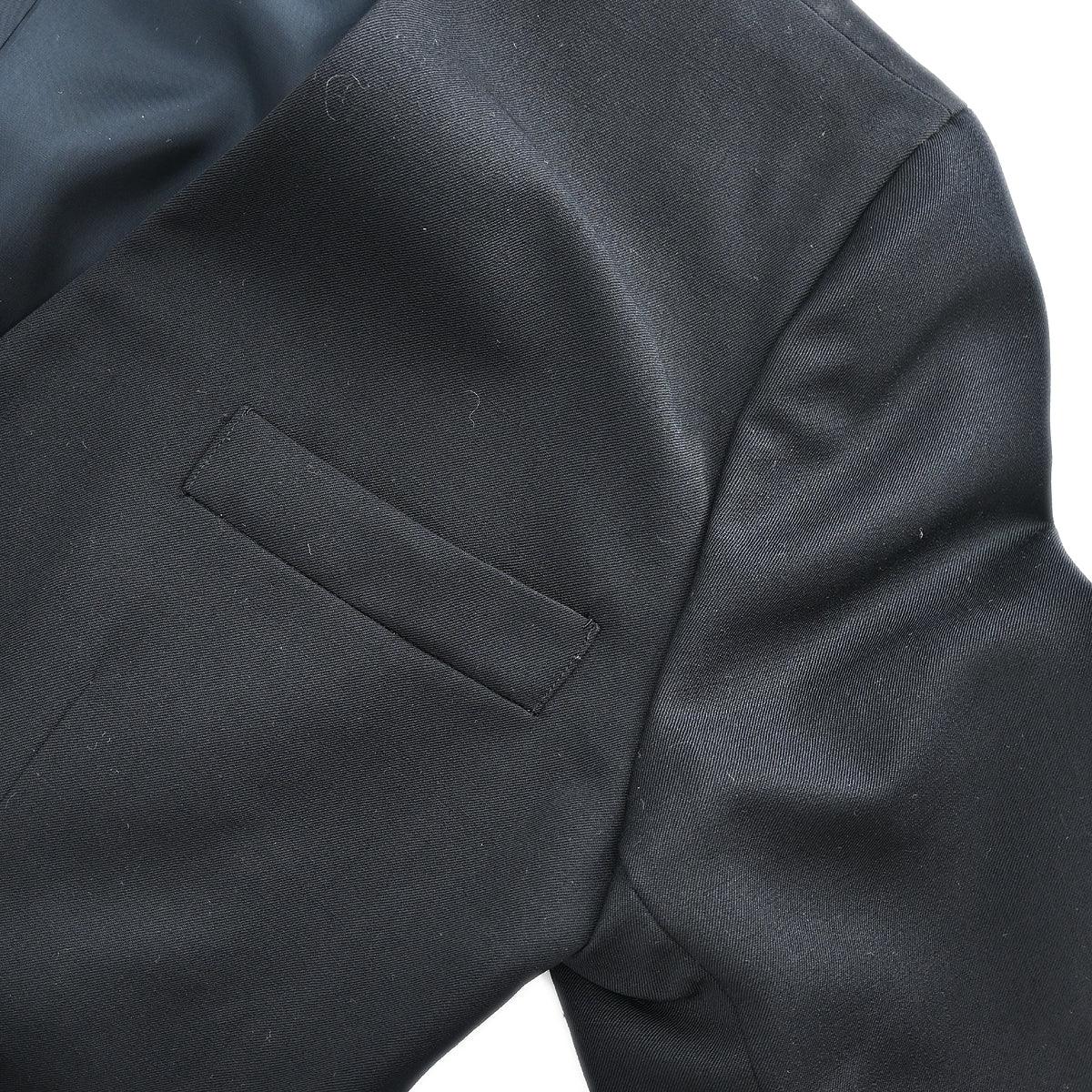 Christian Dior Collarless Jacket Black - Image 3
