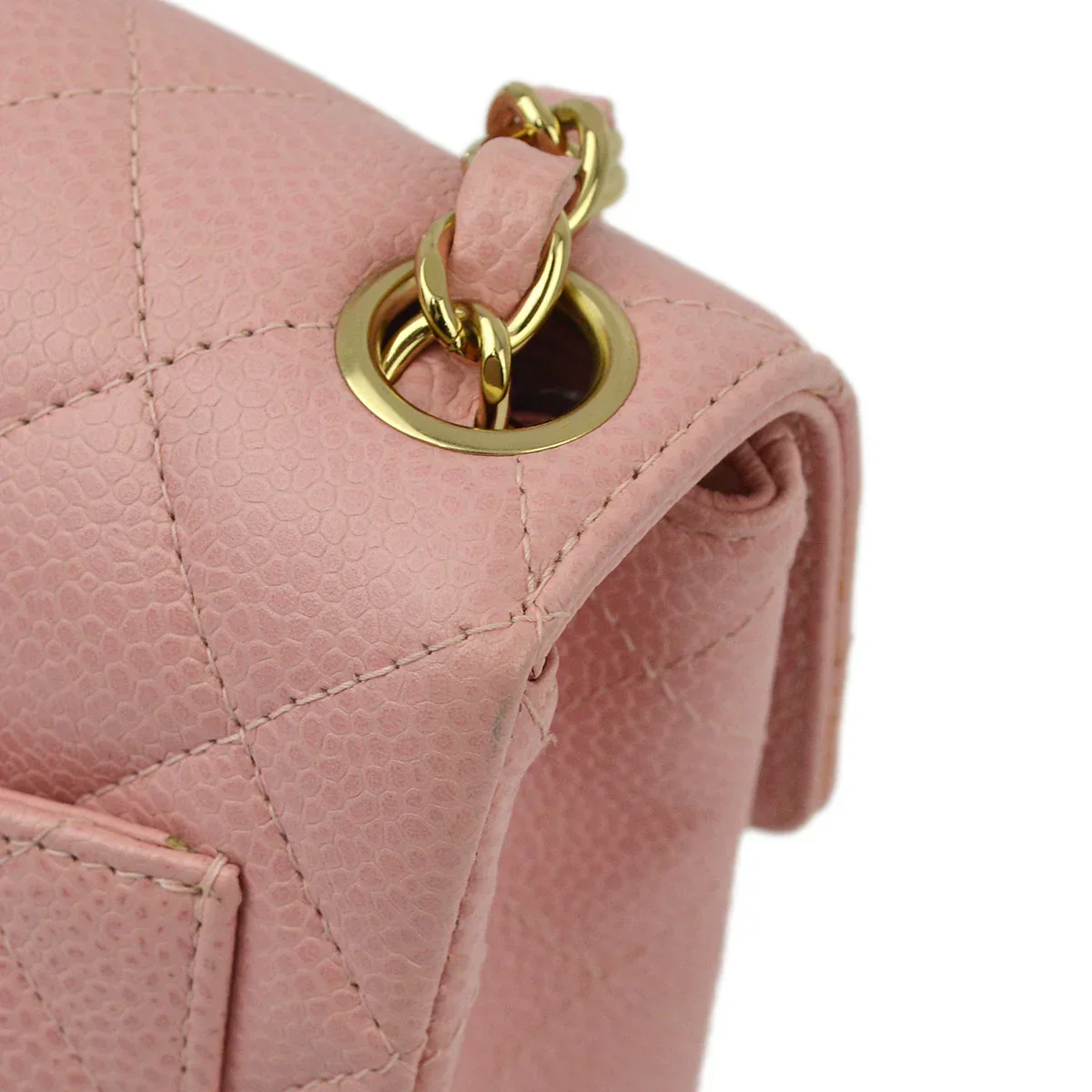 Chanel 2004-2005 Caviar Mini Square Bag 17 - Image 6