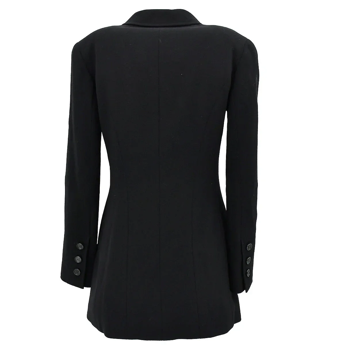 Chanel Single Breasted Jacket Black - Image 2