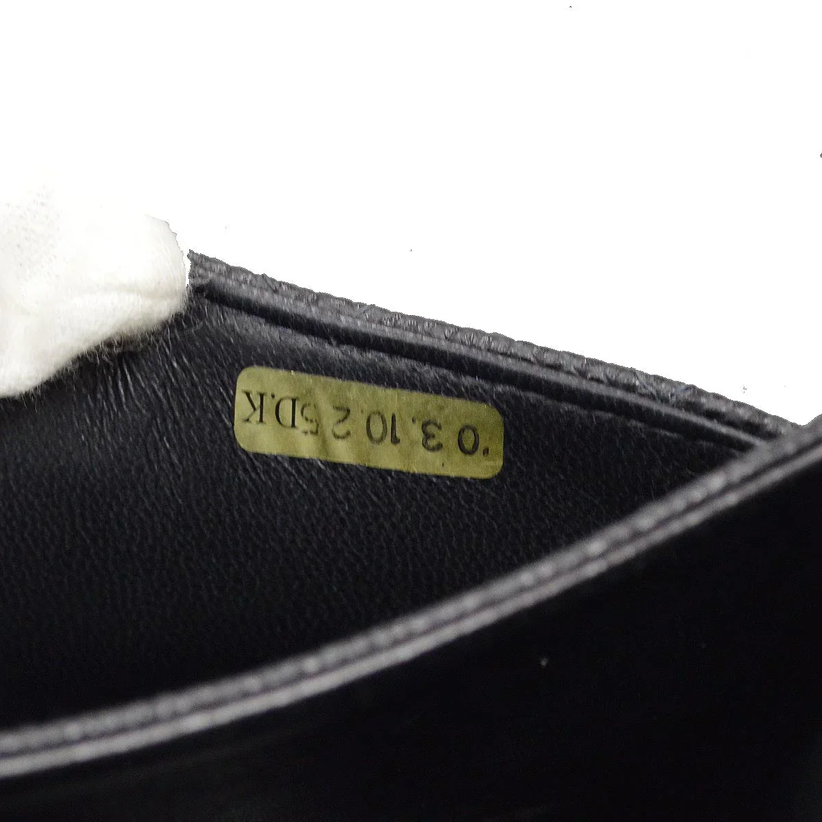 Chanel 2003-2004 Black Caviar Small Classic Double Flap Shoulder Bag - Image 10