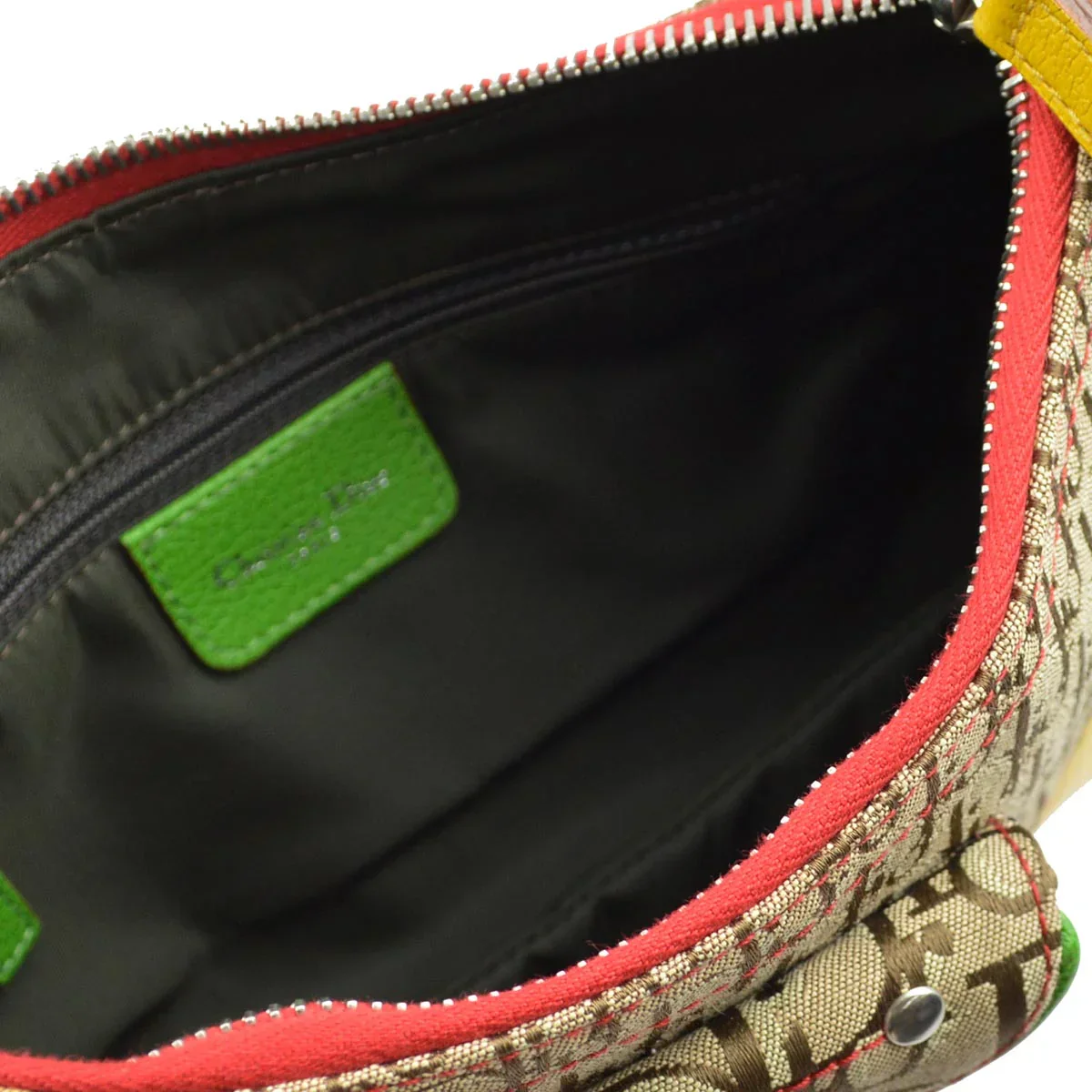 Christian Dior 2004 Rasta-Color Trotter Saddle Shoulder Bag - Image 4