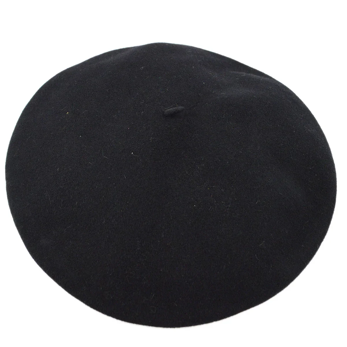 Chanel Oversize Black Hat Beret #57 Small Good - Image 2