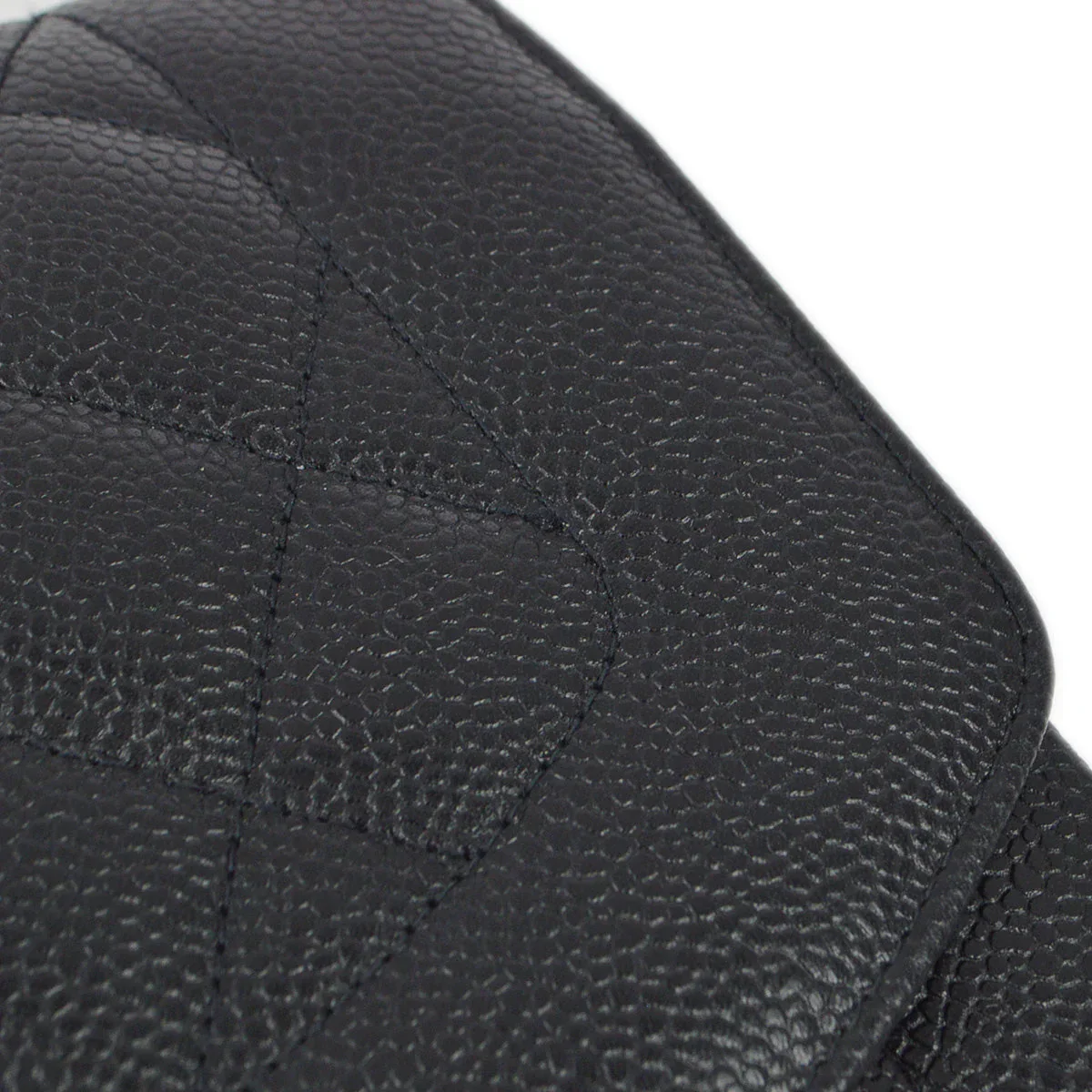 Chanel 1994-1996 Black Caviar Medium Diana Shoulder Bag - Image 9