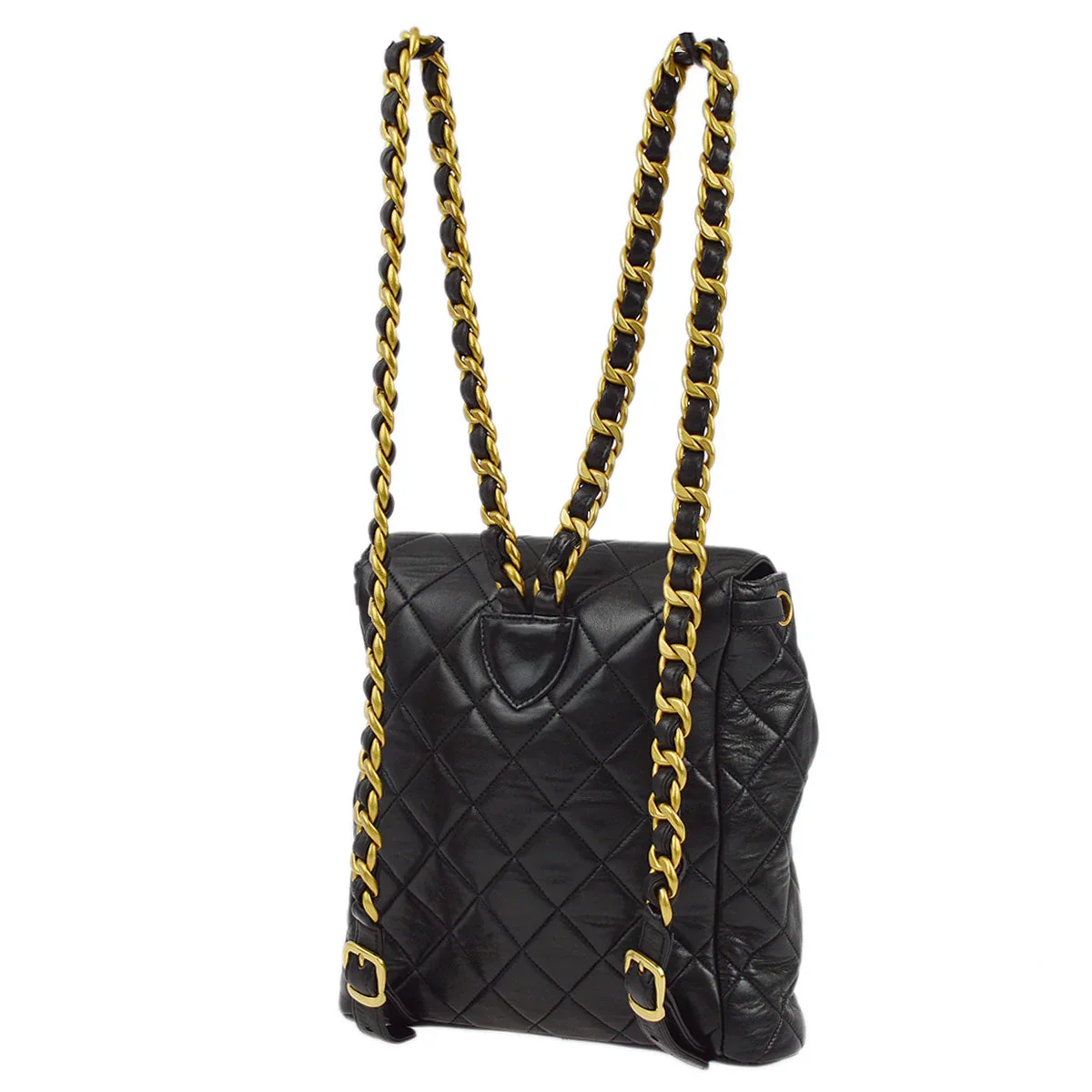Chanel Black Lambskin Large Duma Backpack - Image 2