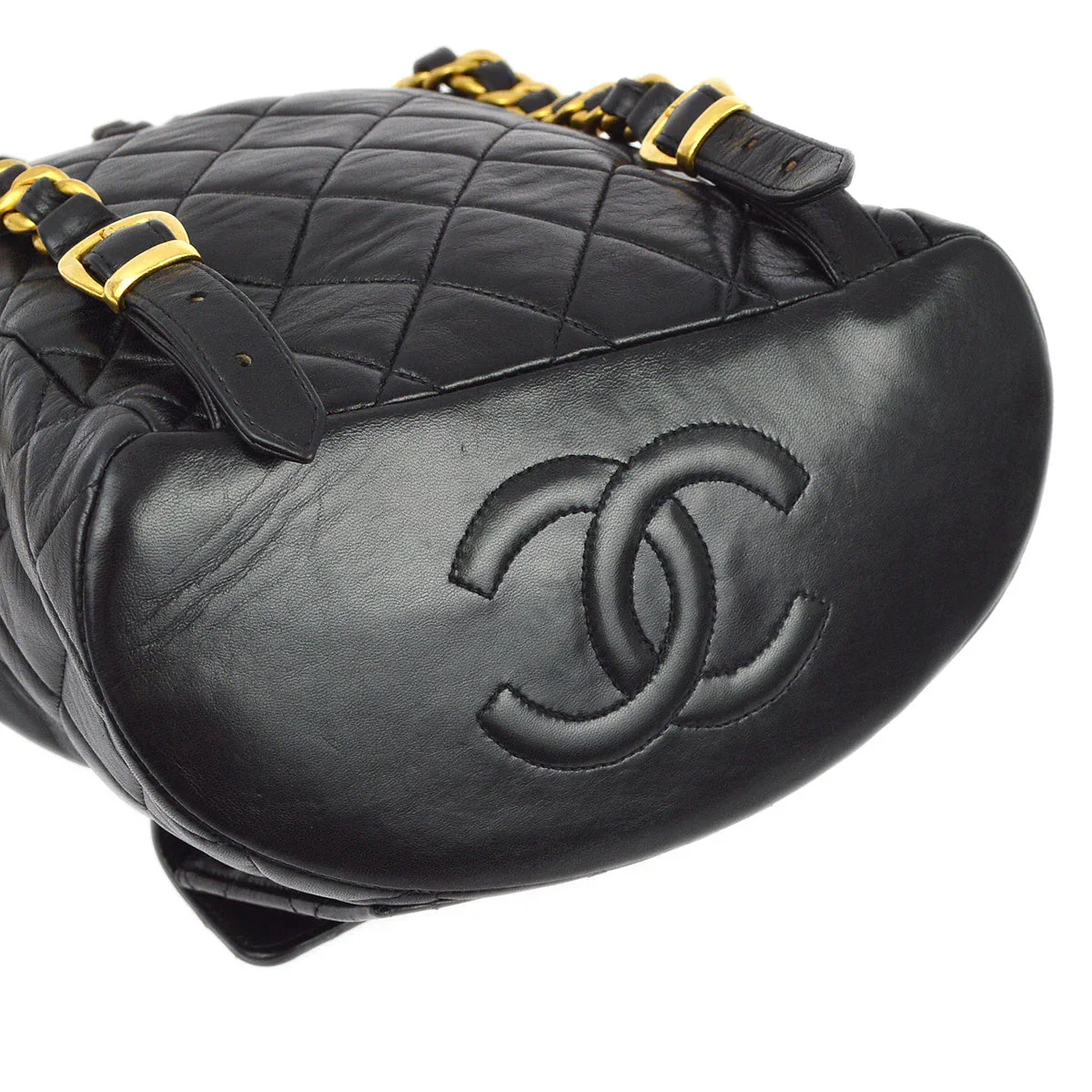 Chanel Black Lambskin Large Duma Backpack - Image 3
