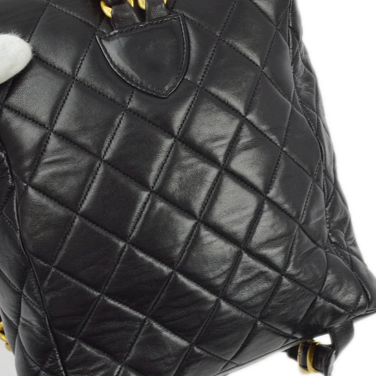 Chanel Black Lambskin Large Duma Backpack - Image 7