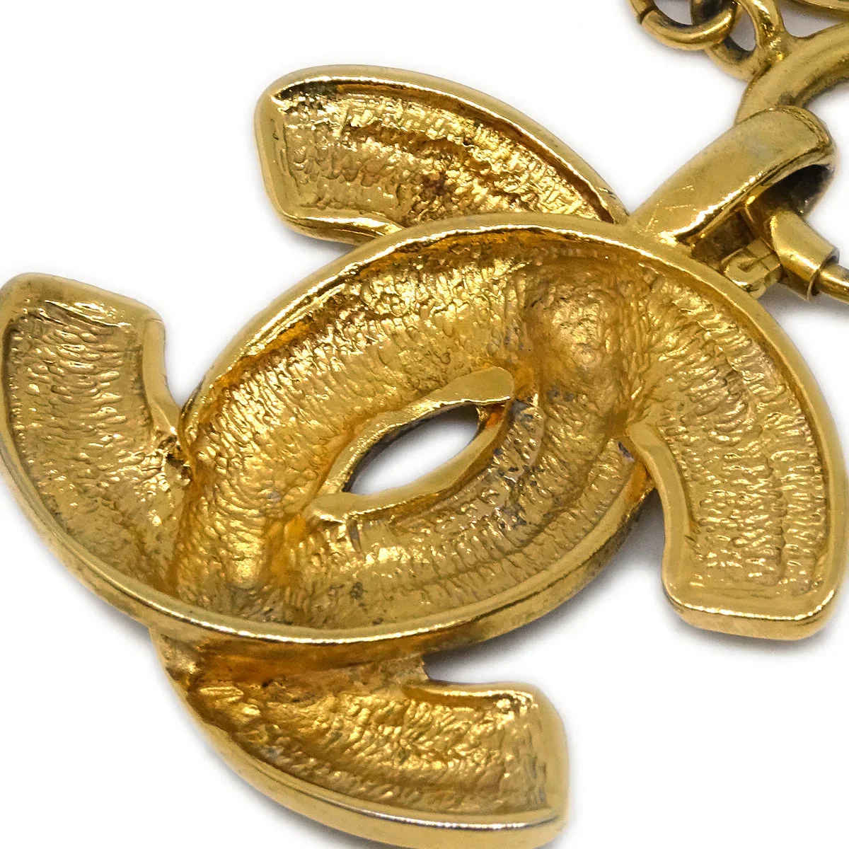 Chanel Gold CC Pendant Necklace 9982 - Image 3