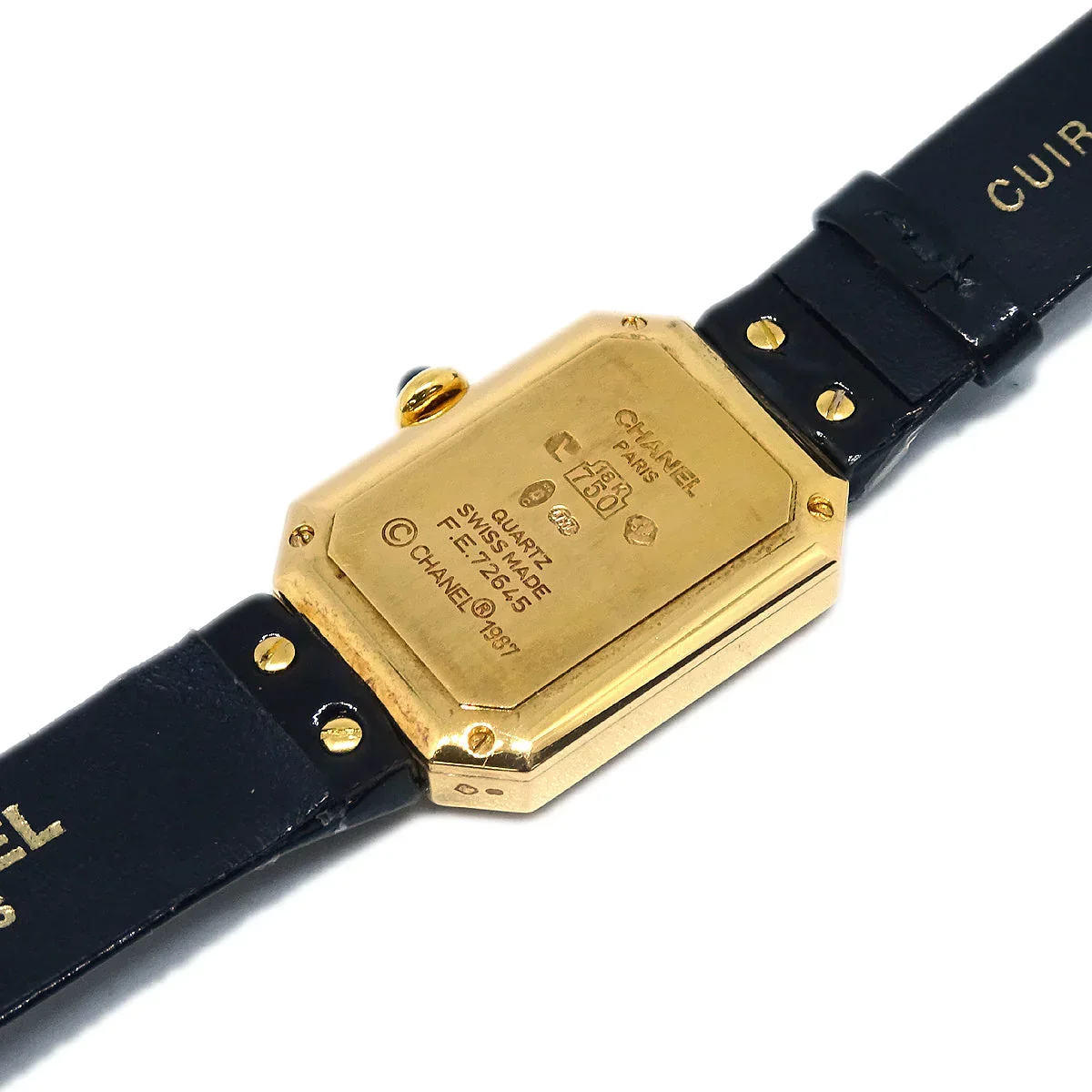 Chanel Premiere Quartz Watch Black 18KYG - Image 7