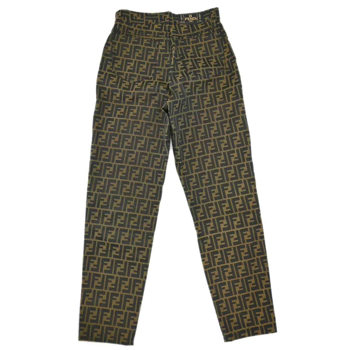 Fendi Zucca Long Pants Brown #42 - Image 2
