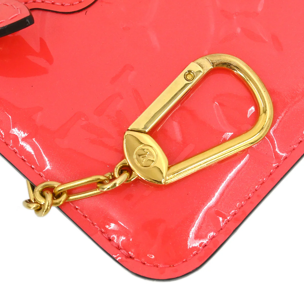 Louis Vuitton 2015 Pink Vernis Pochette Cles NM Coin Wallet M93204 - Image 3