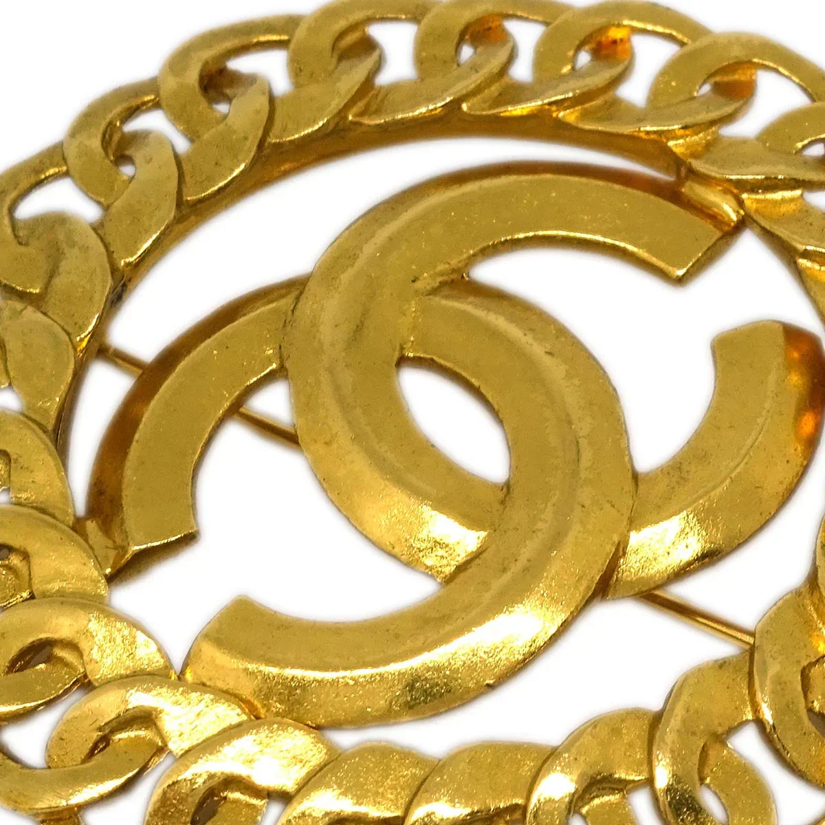 Chanel CC Brooch Pin Gold 96P - Image 2