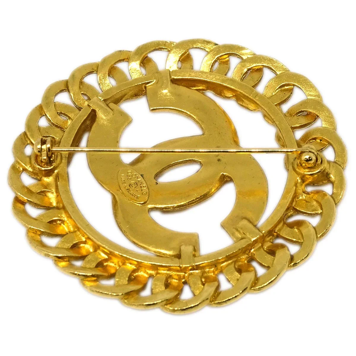 Chanel CC Brooch Pin Gold 96P - Image 3