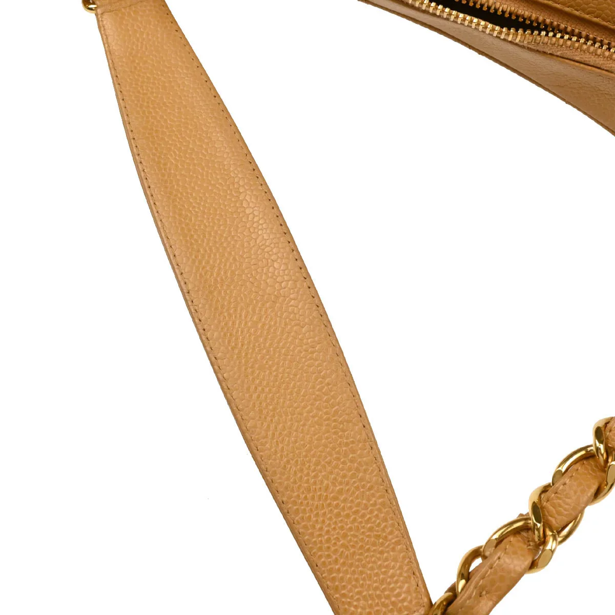 Chanel 2004-2005 Beige Caviar Handbag - Image 6