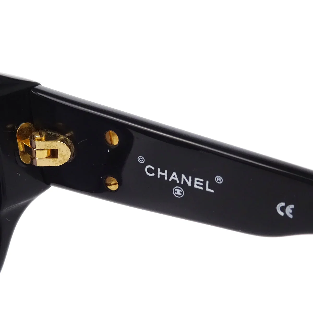 Chanel Sunglasses Eyewear Black Small Good - Image 4