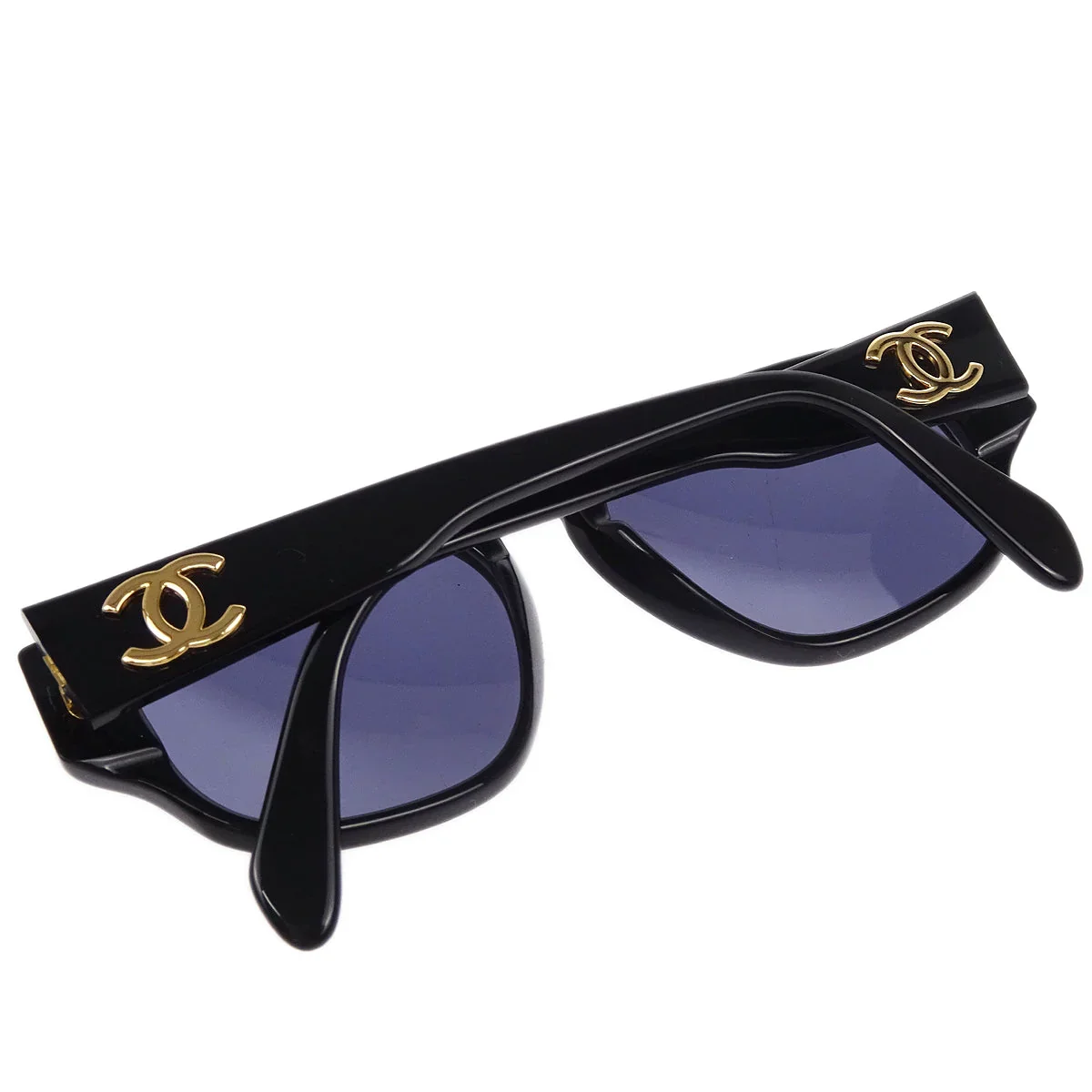 Chanel Sunglasses Eyewear Black Small Good - Image 7