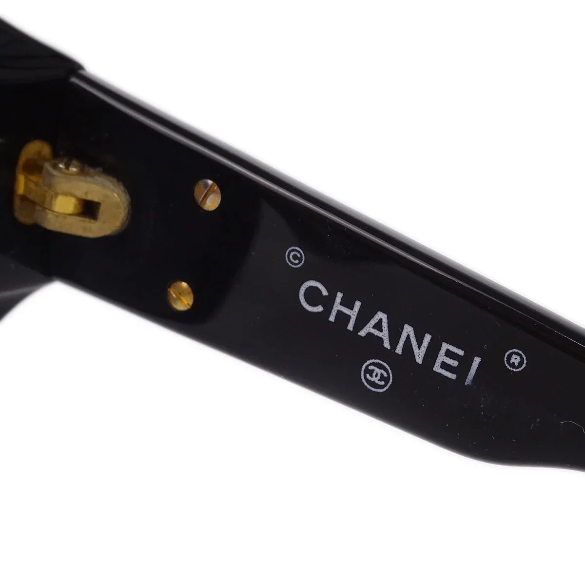 Chanel Sunglasses Eyewear Black Small Good - Image 4