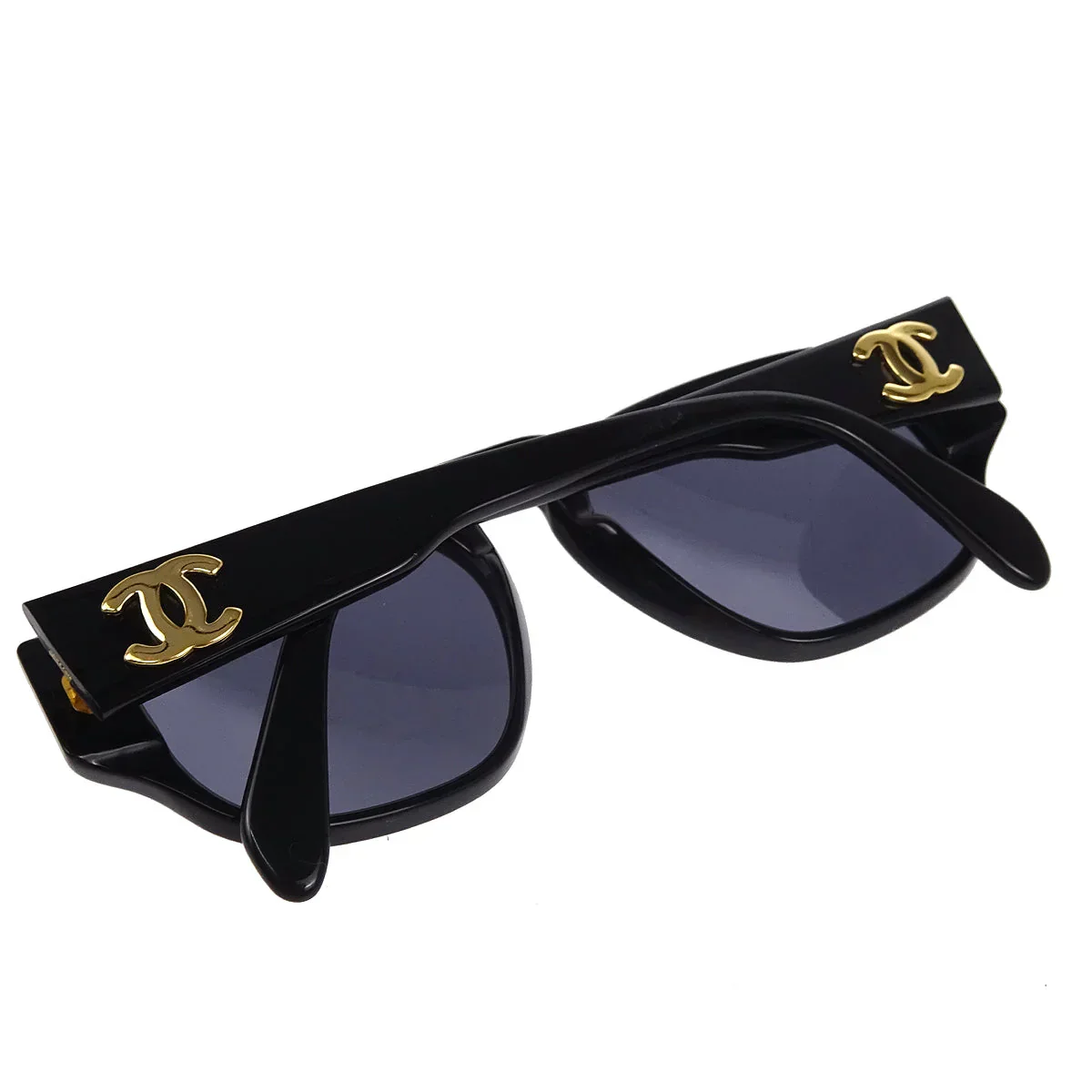 Chanel Sunglasses Eyewear Black Small Good - Image 7