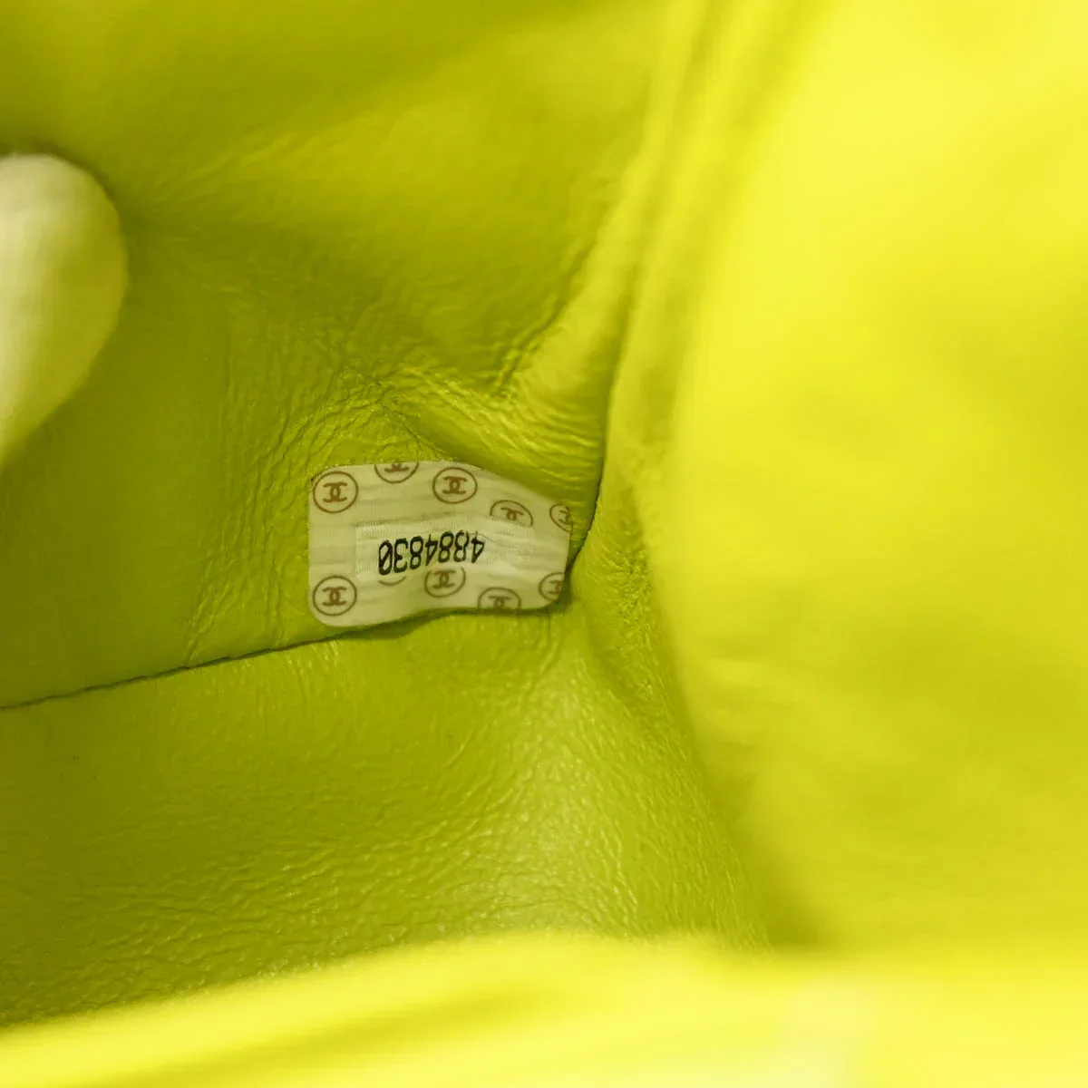 Chanel 1996-1997 Light Green Lambskin Mini Classic Square Flap Shoulder Bag 17 - Image 11