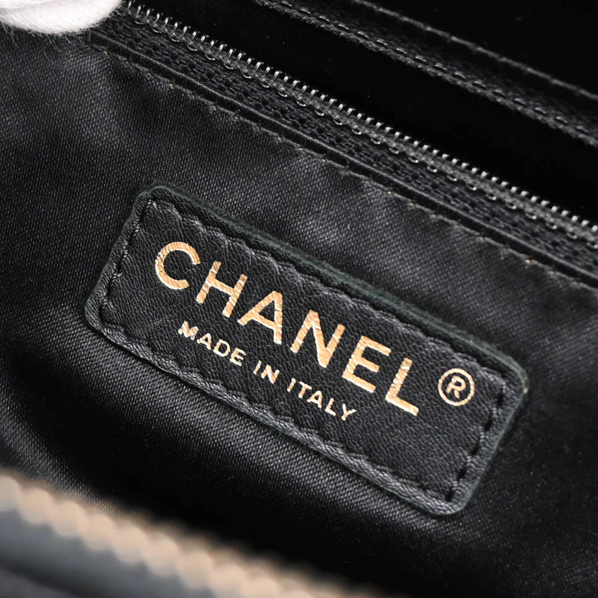Chanel 2013-2014 Black Caviar Grand Shopping Tote GST XL Handbag - Image 10
