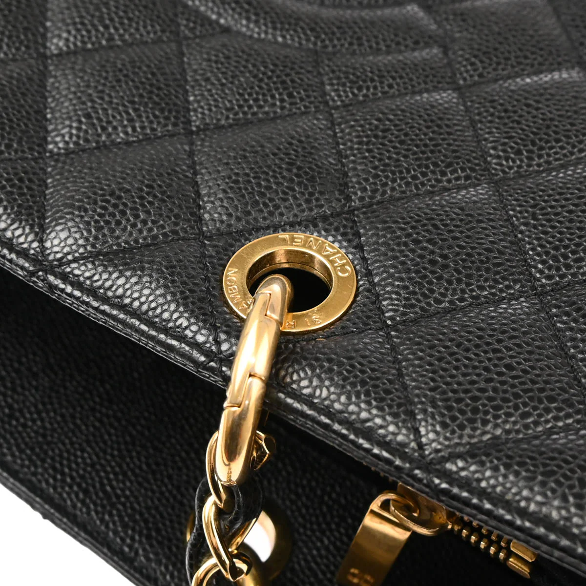 Chanel 2013-2014 Black Caviar Grand Shopping Tote GST XL Handbag - Image 6