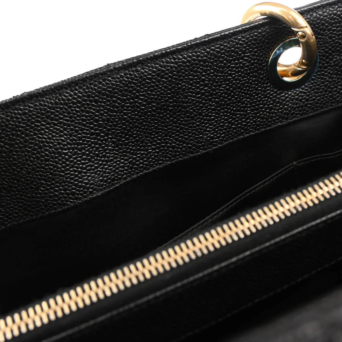 Chanel 2013-2014 Black Caviar Grand Shopping Tote GST XL Handbag - Image 8