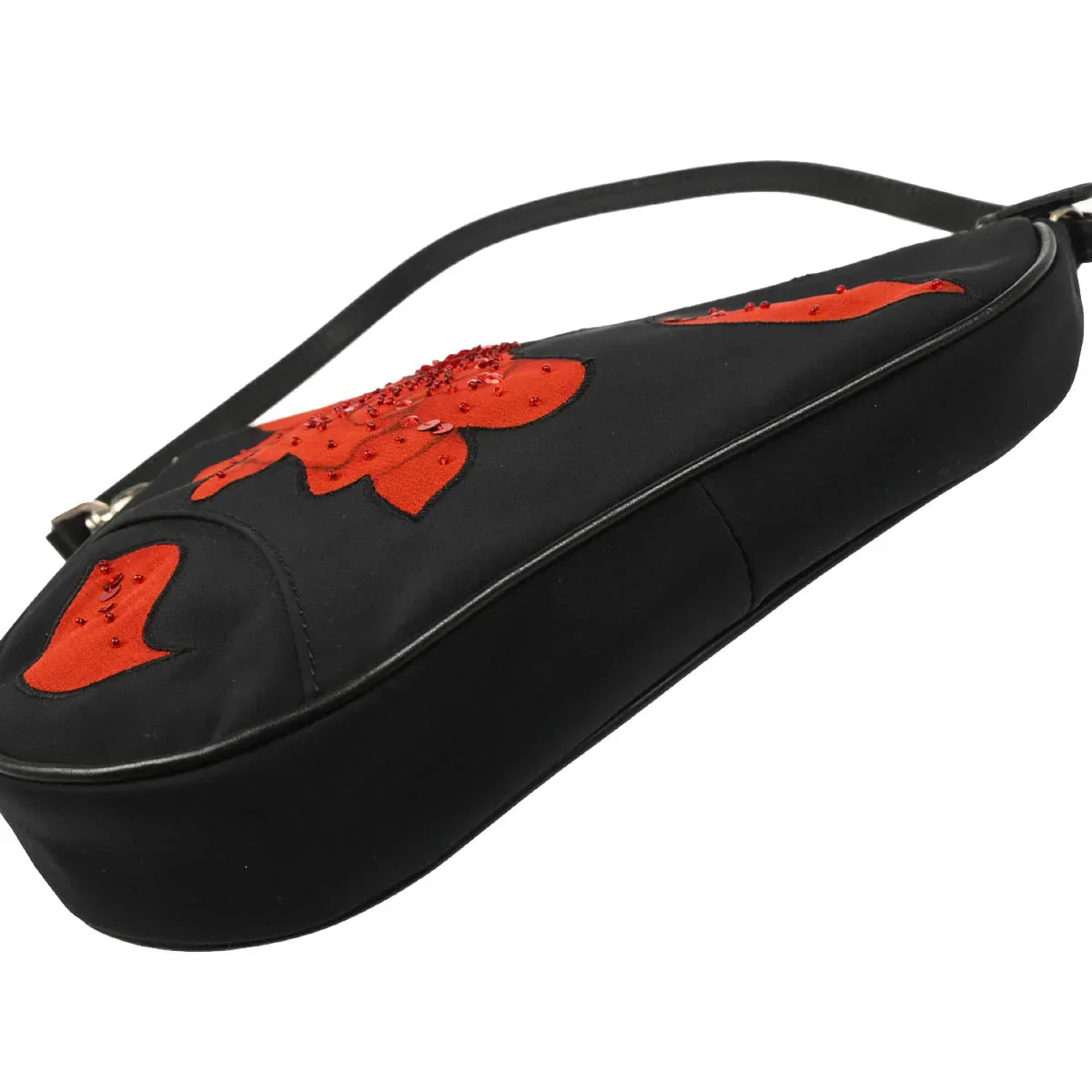 Christian Dior 2002 Black Canvas Saddle Handbag - Image 4