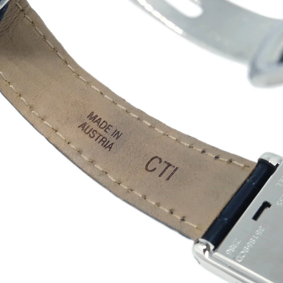 Cartier * Ref.2386 Tank Basculante SM Quartz Watch SS Navy - Image 6