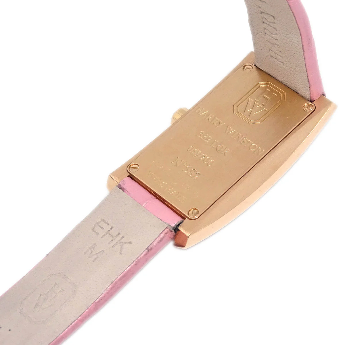 Harry Winston * 332LQR Avenue C Mini Quartz Watch 18KPG Diamond - Image 8
