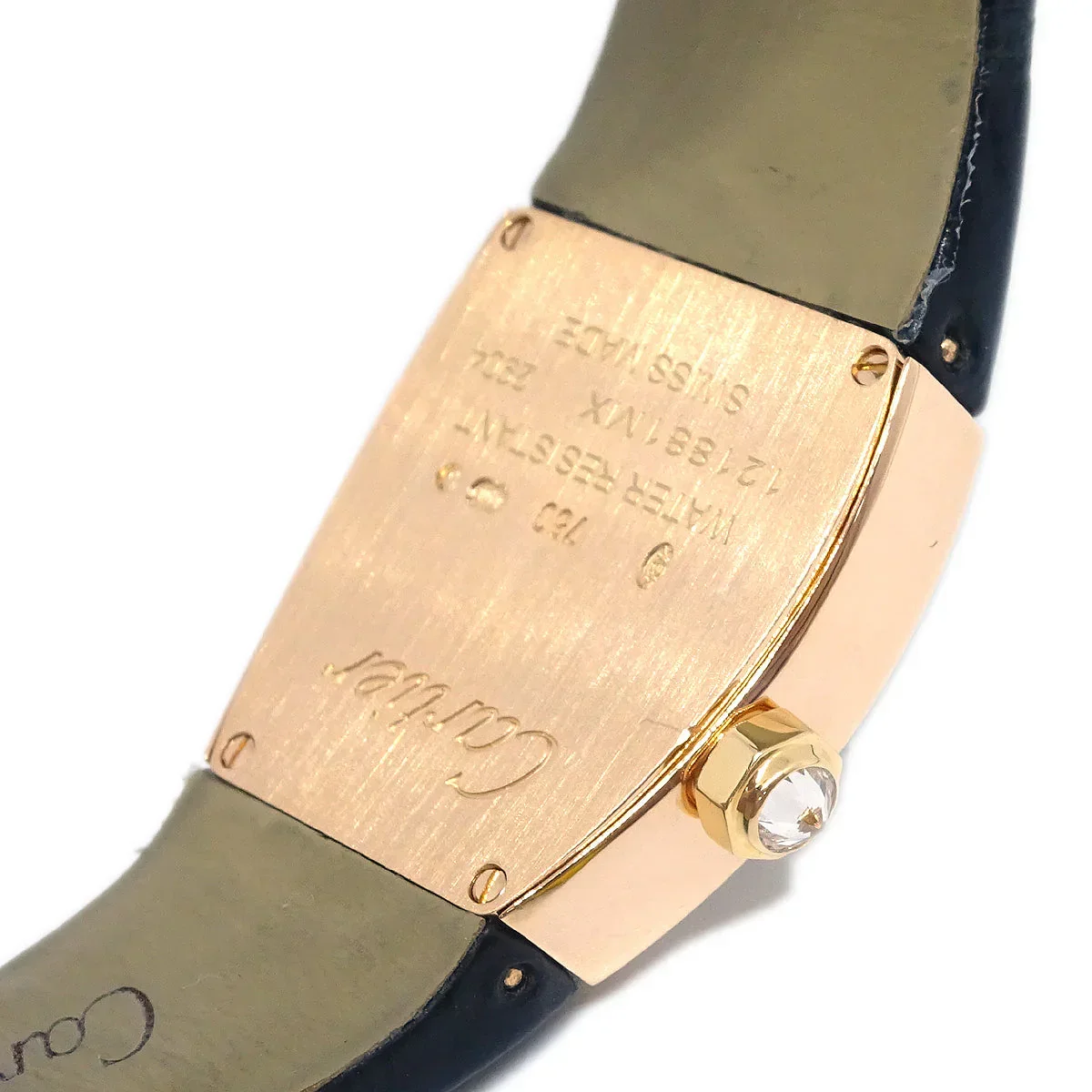 Cartier * La Dona Ref.WE600651 Quartz Watch 18KPG Diamond Black - Image 8