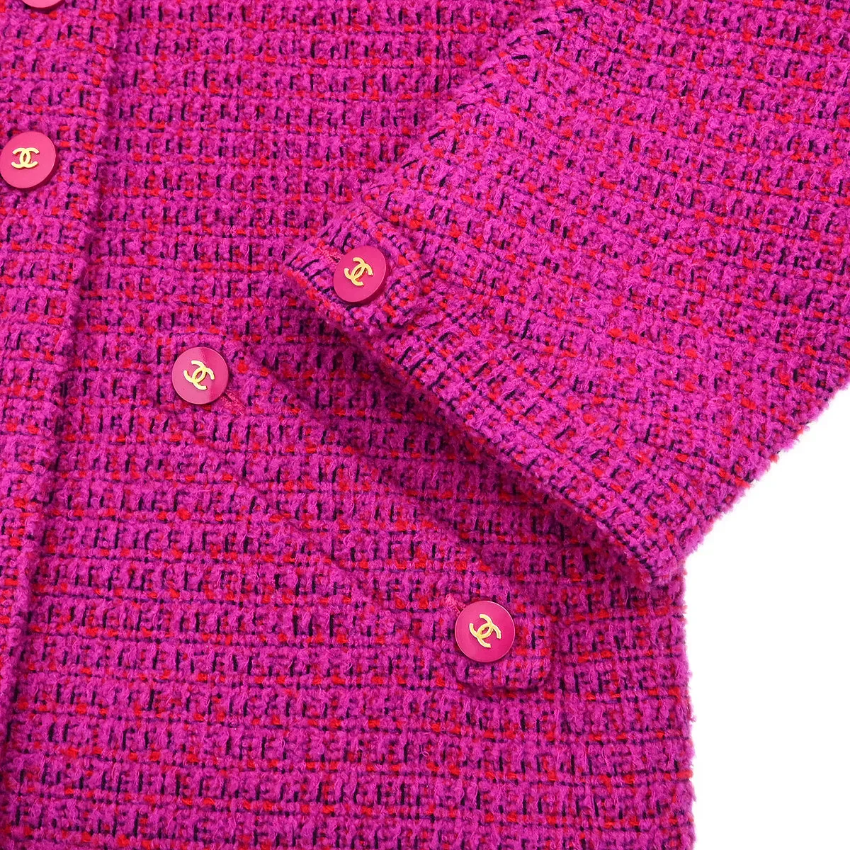 Chanel 1995 Setup Suit Jacket Skirt Purple #34 - Image 4