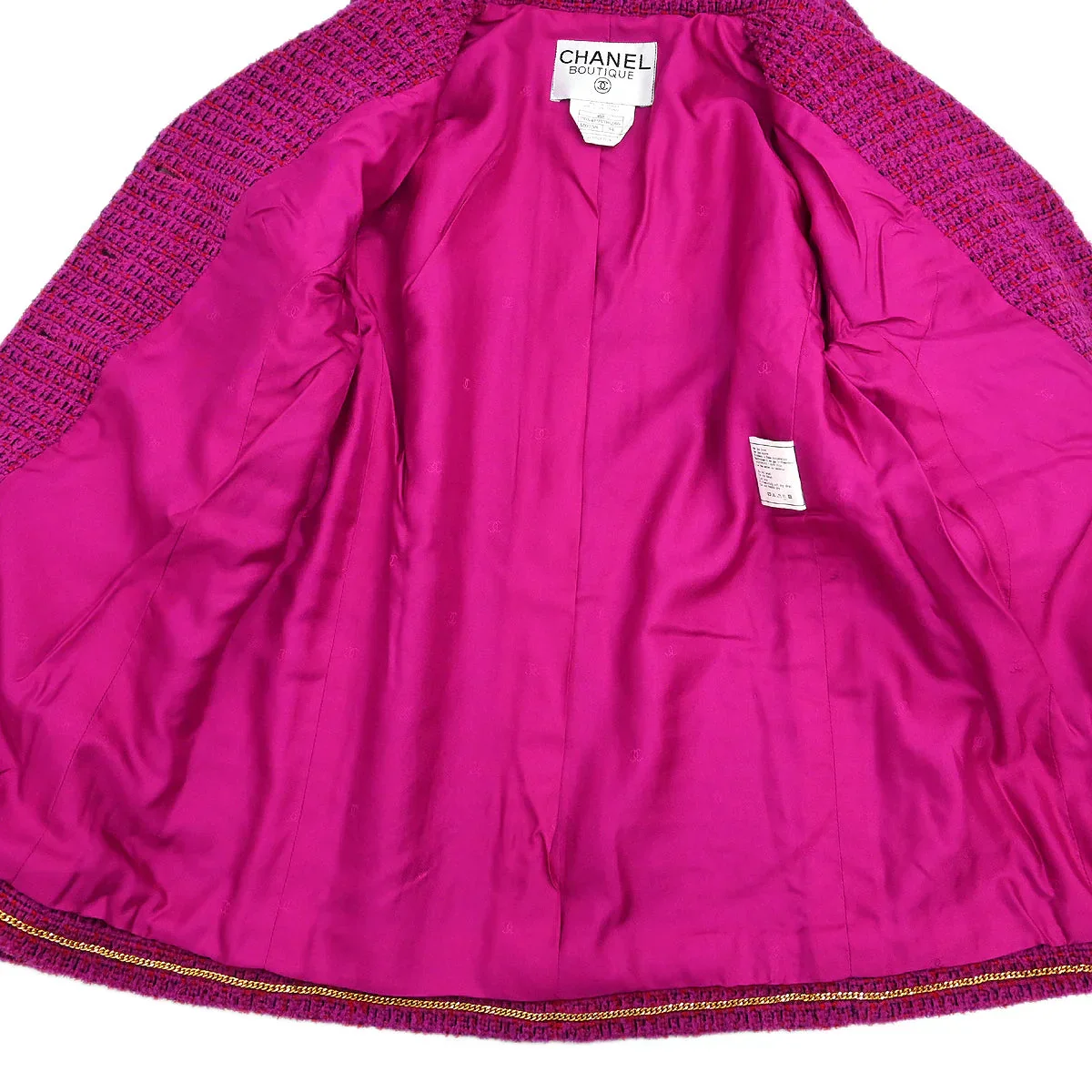 Chanel 1995 Setup Suit Jacket Skirt Purple #34 - Image 5