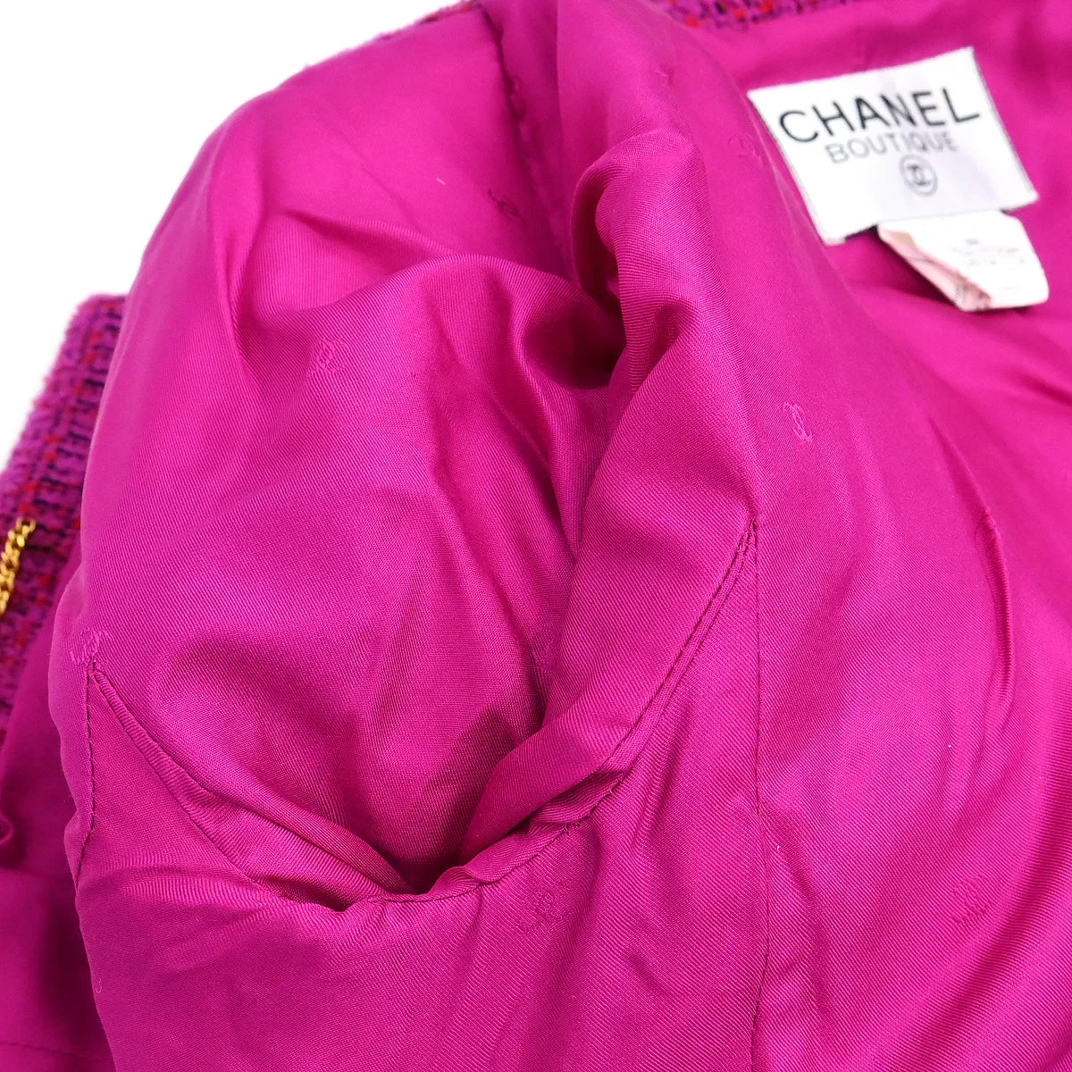 Chanel 1995 Setup Suit Jacket Skirt Purple #34 - Image 6