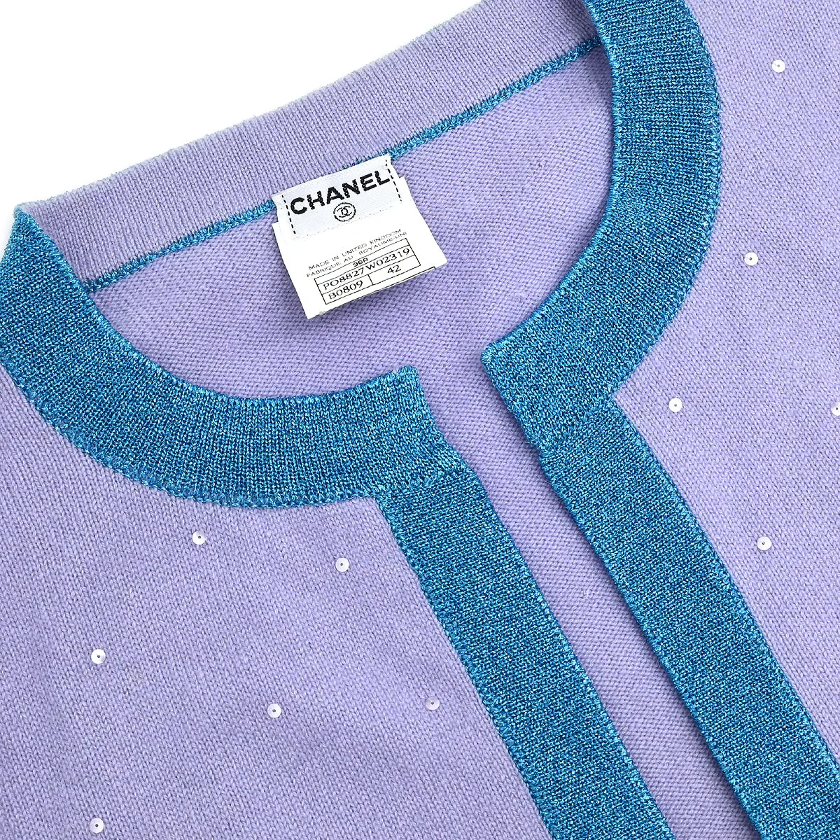 Chanel 1996 Cardigan Purple #42 - Image 3